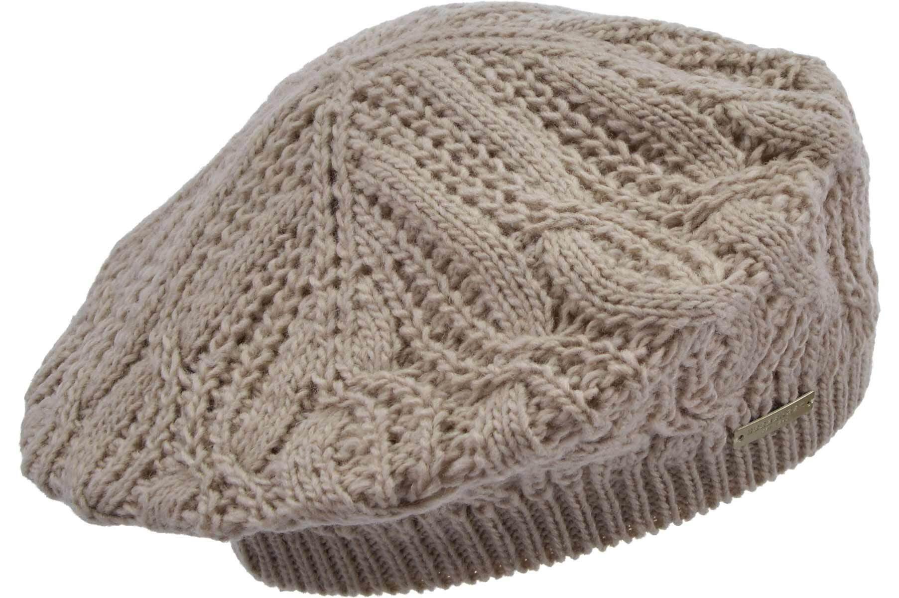 Seeberger Strickmütze Strick Baske mit Zopfmuster günstig online kaufen