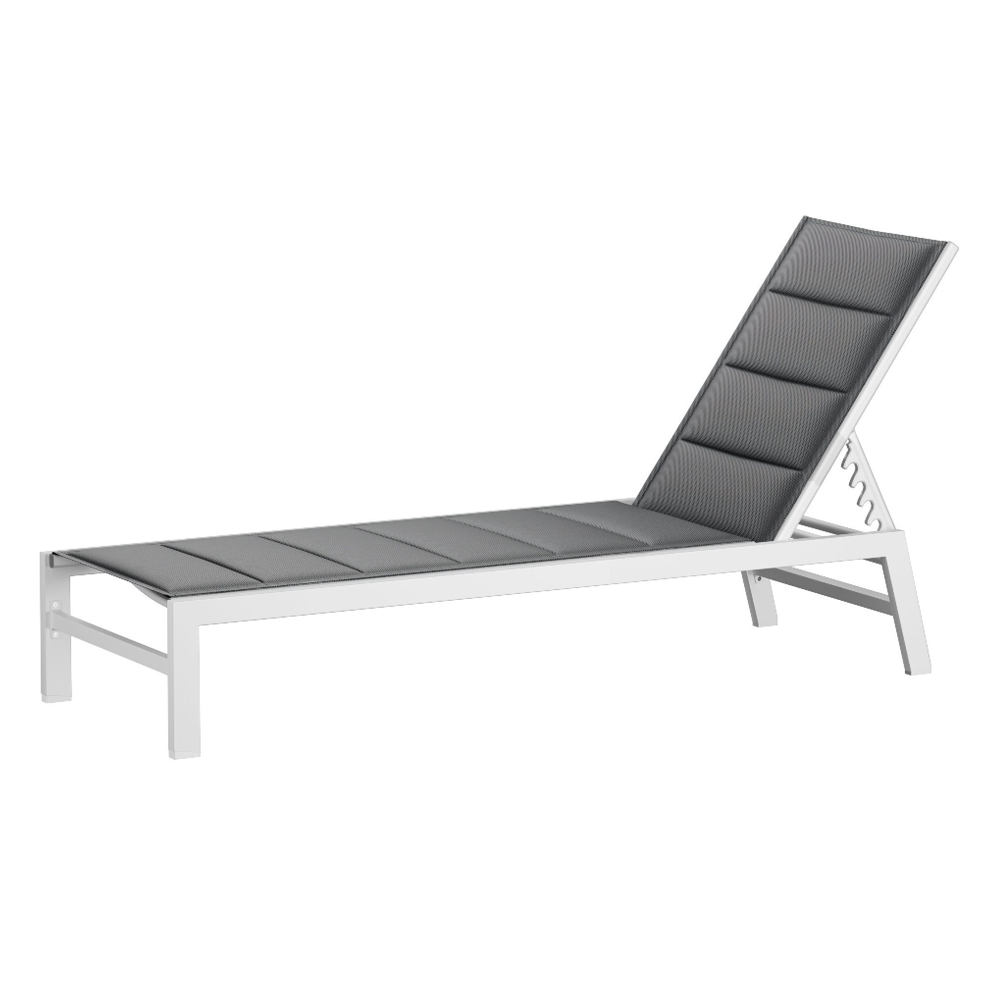 blumfeldt Gartenliege Renazzo Lounge Liegestuhl 120 kg Traglast 5-Stufen, Set, Gartenliegen Lounger Garten Balkon Outdoor wasserabweisendes
