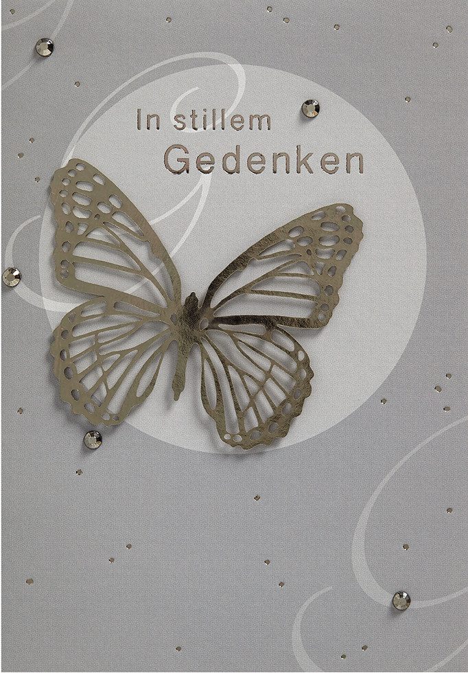 Perleberg Grußkarten Trauer – Beileid – Kondolenz - Beileidskarte im Format 11,5x17cm