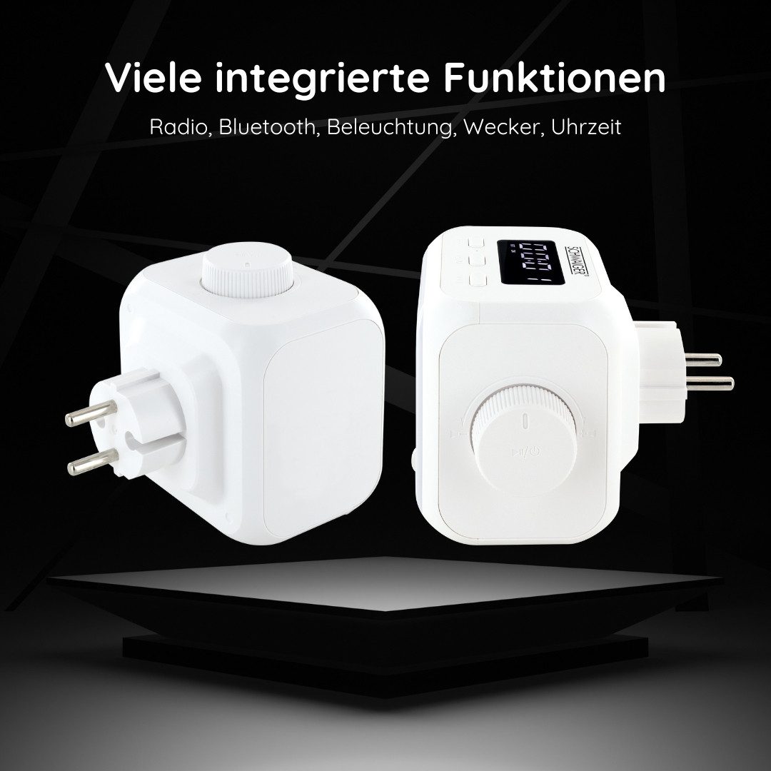 Schwaiger RAFM0100 Steckdosen-Radio (FM, AM, 3 W, IP20, Nachtlicht, Weckerfunktion, Bewegungsmelder) – Bild 3 von 5