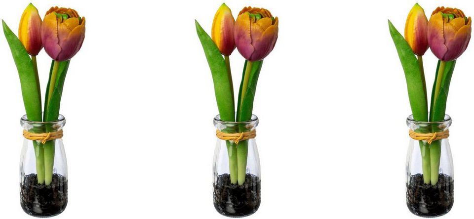 Kunsttulpe Tulpen in Vase Tulpe, my home, Höhe 21 cm, Naturgetreu  nachempfunden