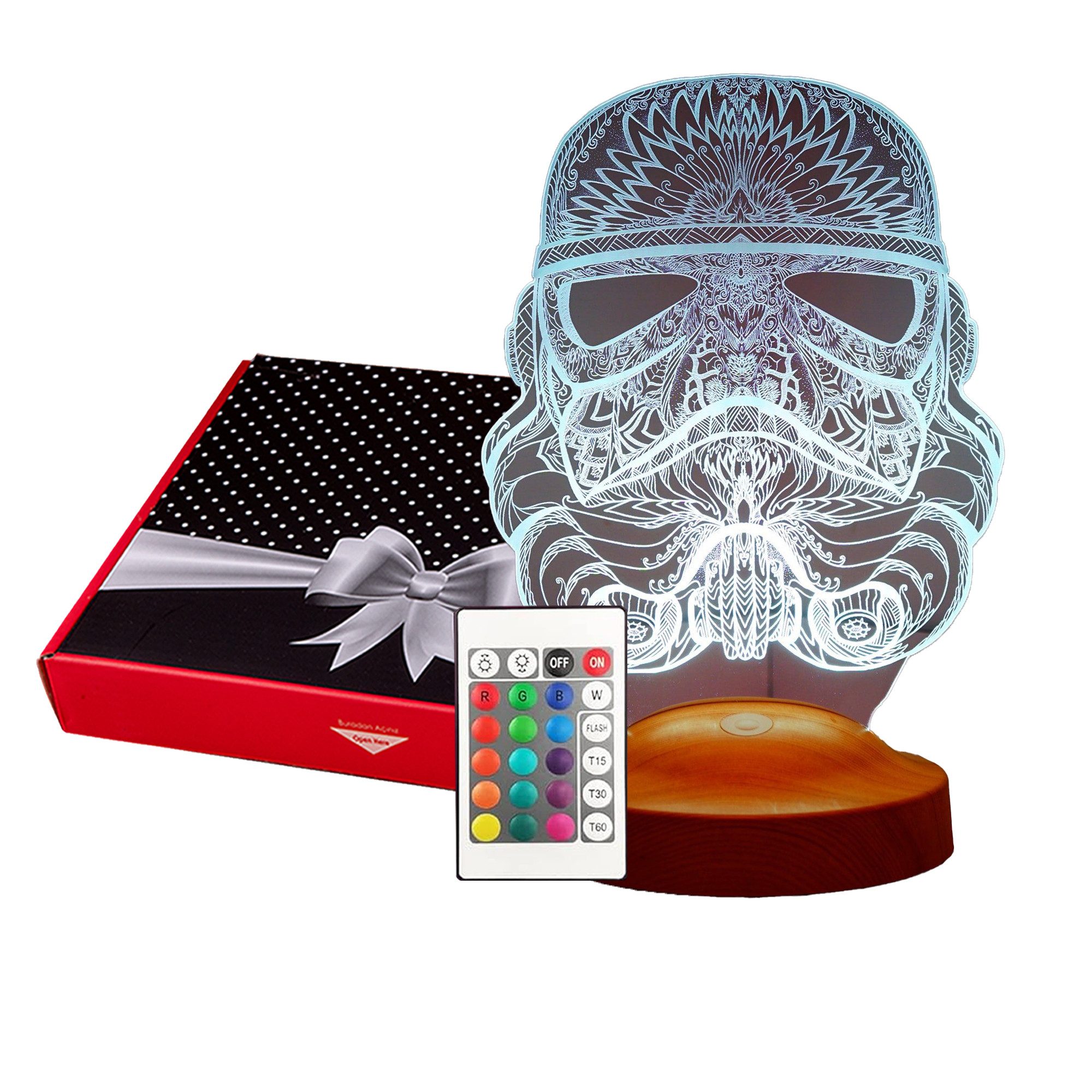 Geschenkelampe LED Nachttischlampe Star Wars Stormtrooper günstig online kaufen