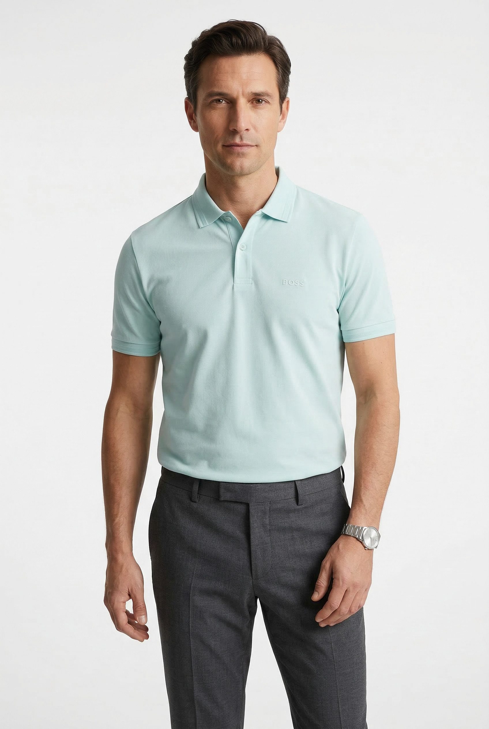 BOSS GREEN Poloshirt Pio Pique Regular Fit Cotton Pique Polo, pflegeleicht 100% Baumwolle