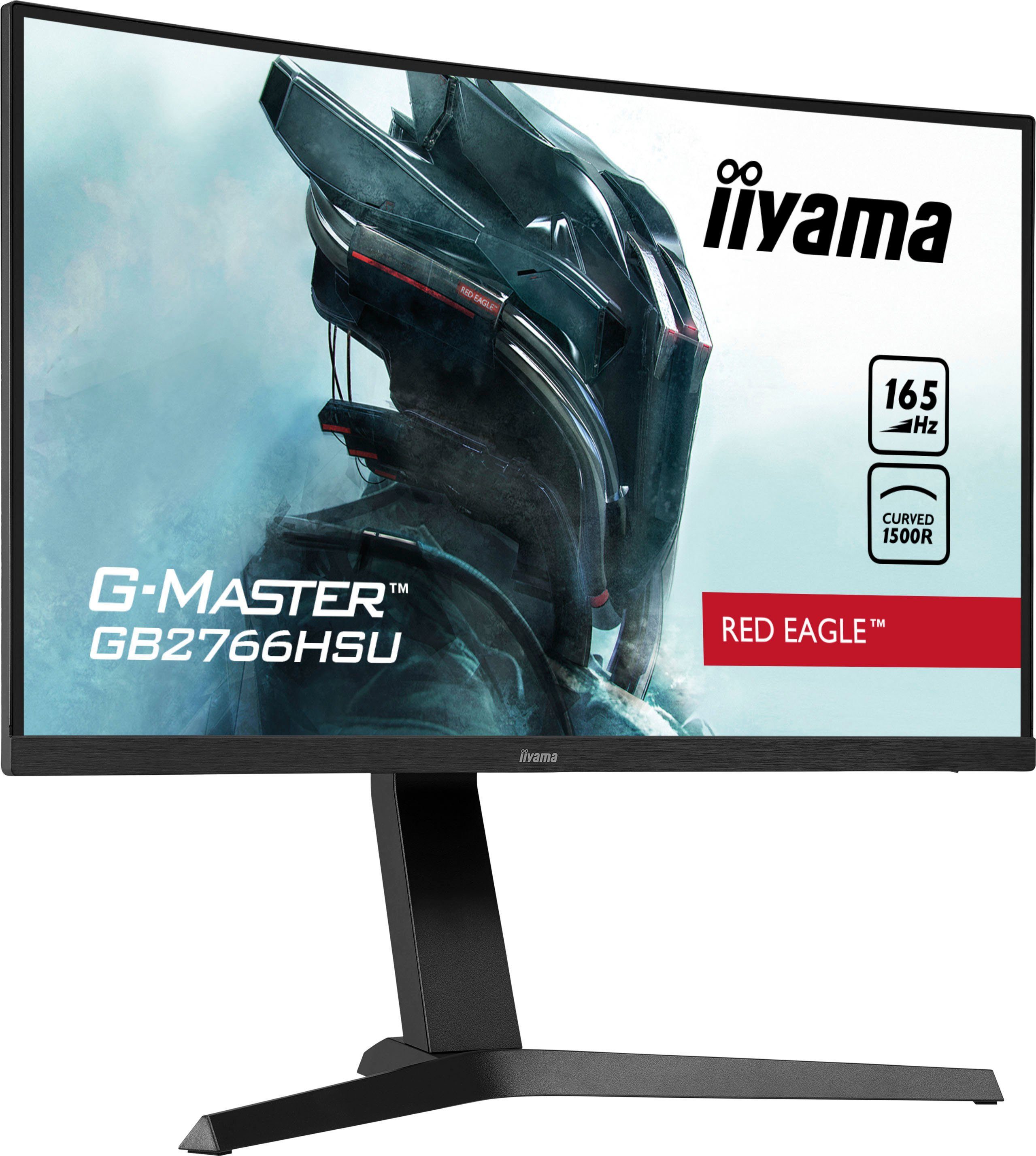 Iiyama G-Master GB2766HSU-B1 Curved-Gaming-Monitor (68,5 cm/27 ", 1920 x 1080 px, Full HD, 1 ms Reaktionszeit, 165 Hz, VA LED)
