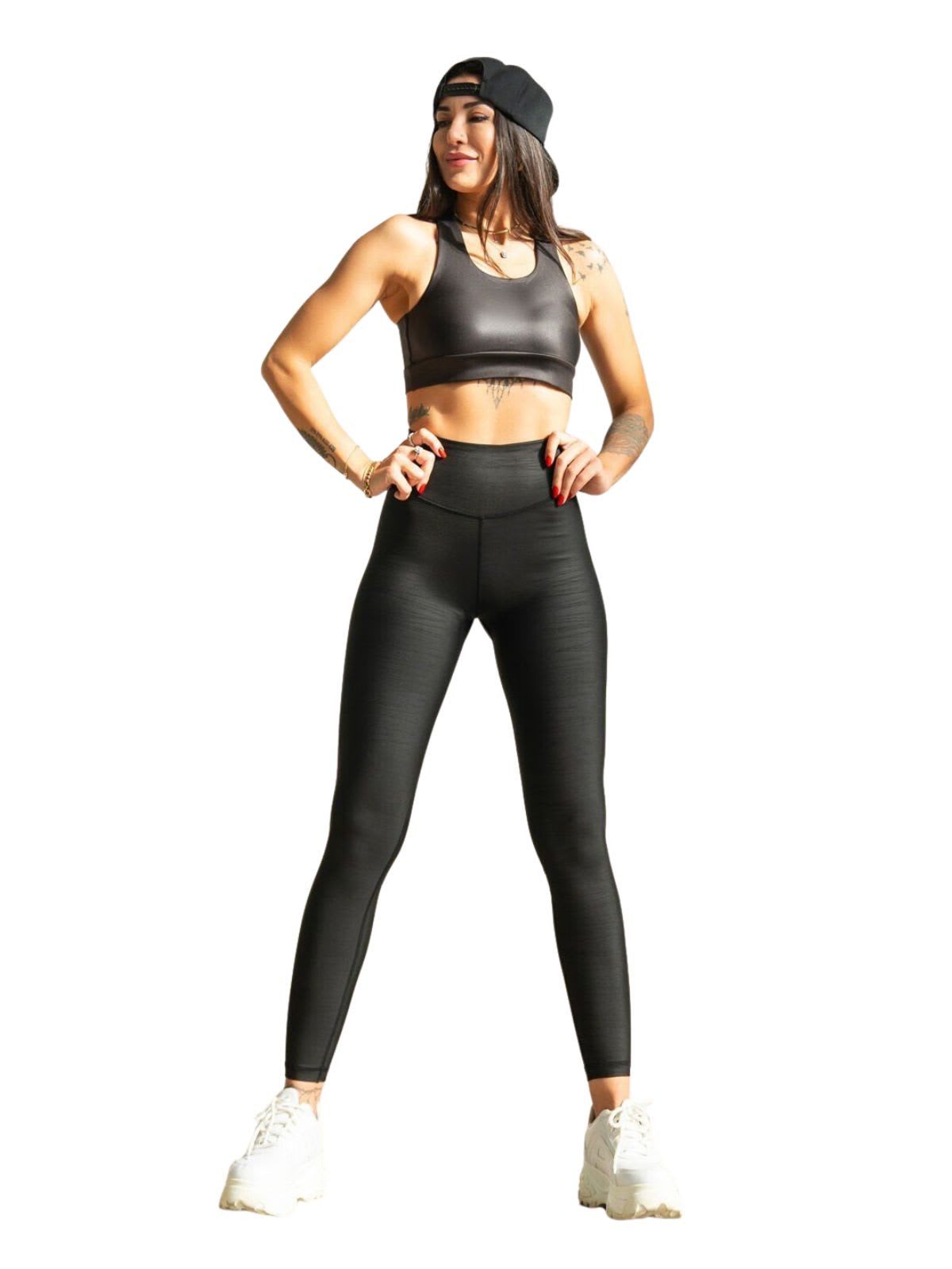 Lismina Leggings Scratch Detailed Leather Look Leggings Atmungsaktiv, Elastischer Bund