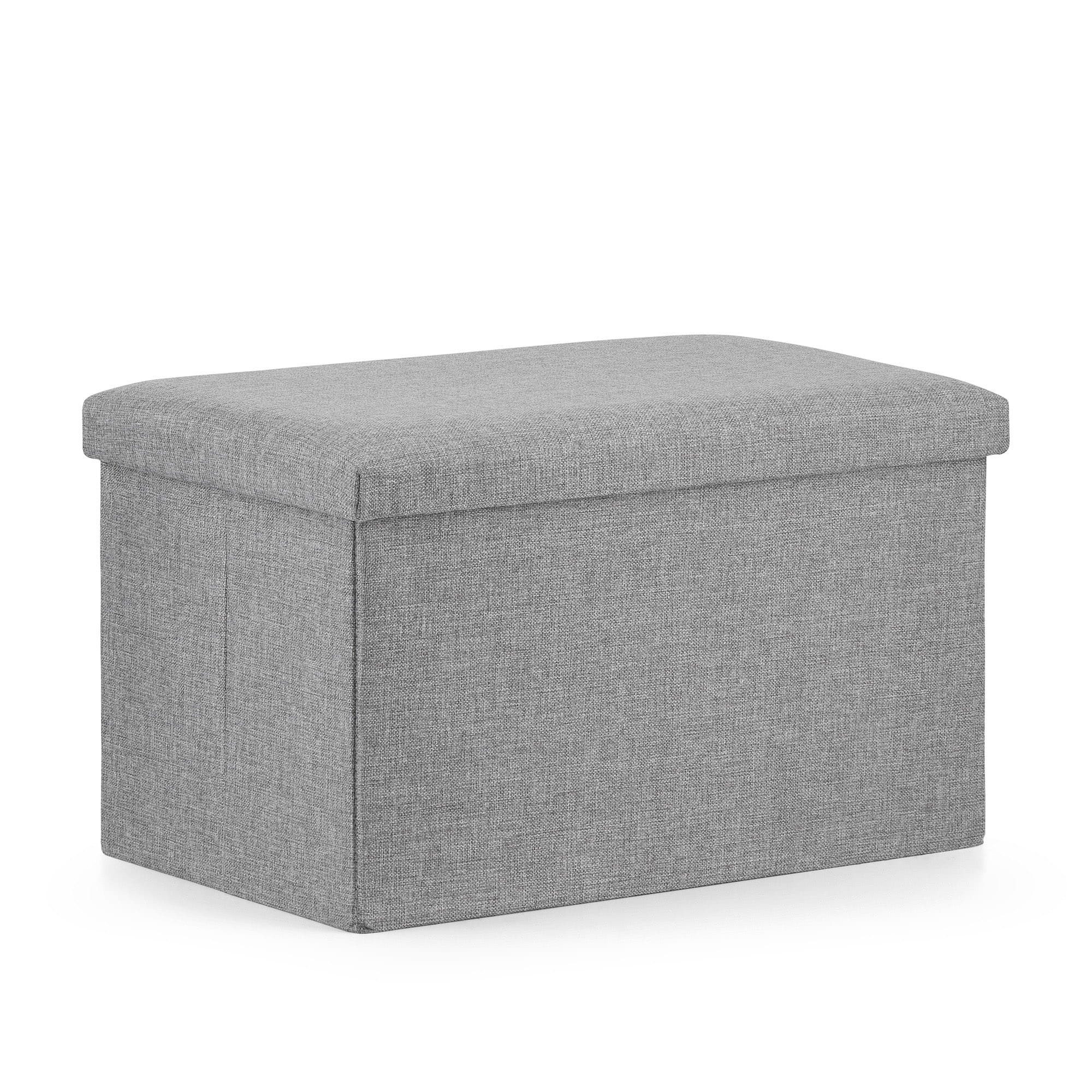 Best for Home Ottomane Best For Home Pouffe L – Moderner, bequemer Sitz- & Fußhocker Grau, mit Relaxfunktion
