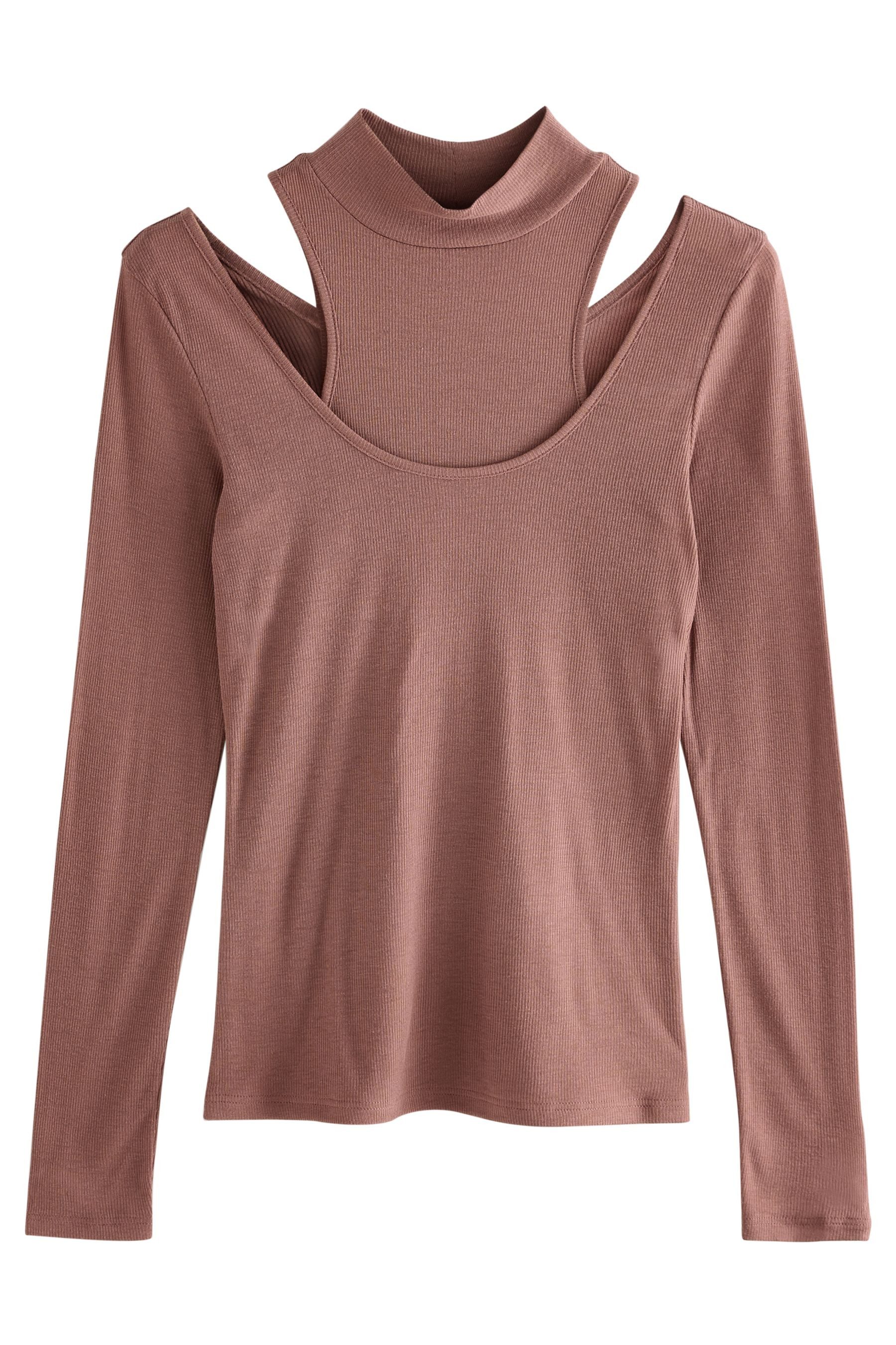 Next Langarmshirt Mehrlagiges, halbtransparentes Langarmoberteil (1-tlg) günstig online kaufen