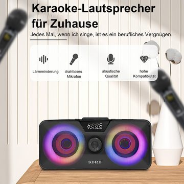 Novzep Tragbare Karaoke-Maschine, Bluetooth-Lautsprecher Karaoke-Maschine