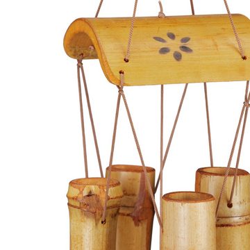 relaxdays Windspiel Windspiel Bambus