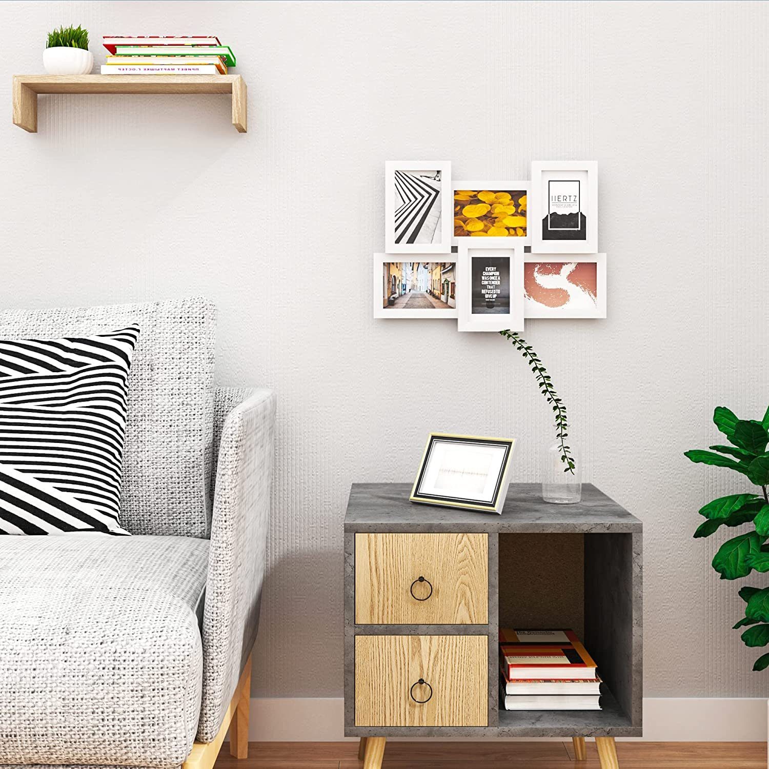 EUGAD Bilderrahmen, für 6 Bilder (6 St), Galerie je 10 x 15 cm, aus MDF-Pla günstig online kaufen