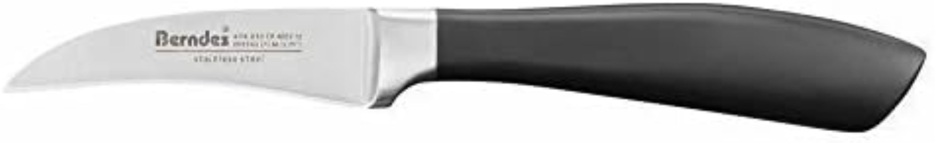 Berndes Schälmesser Injoy, 7 cm gebogene Klinge, rostfrei, ergonomisch, spülmaschinenfest