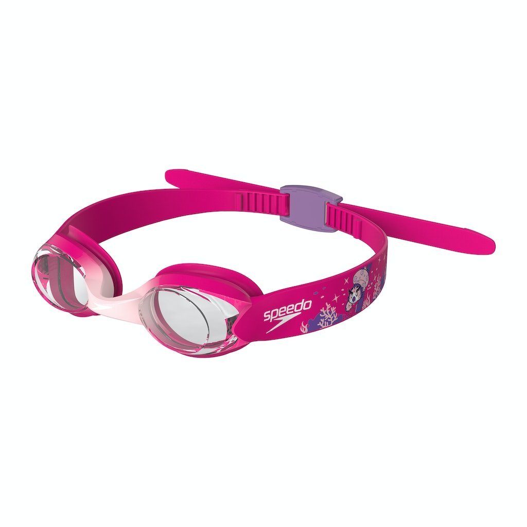 Speedo Schwimmbrille Speedo Infant Illusion Goggle Blossom/Electric Pink/Clear, (1-St), Schutz vor UV-Strahle