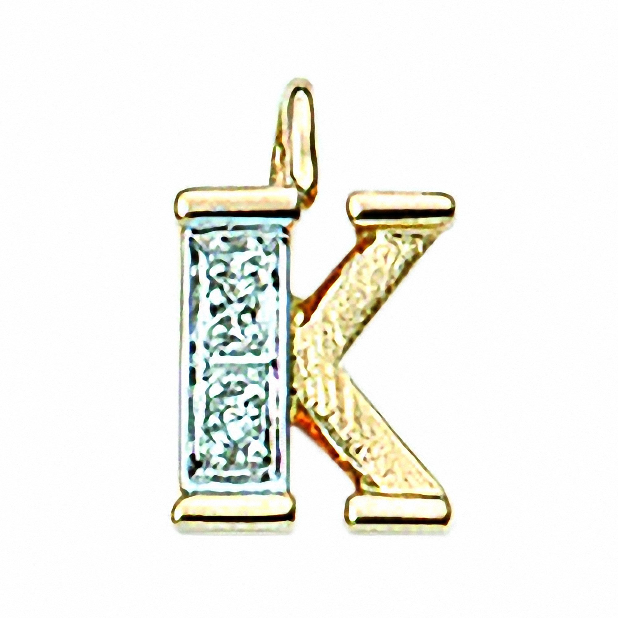 Adelia´s Namenskette Halskette - Namenskette mit Buchstabenanhänger K mit Diamant aus, Schmuckset mit bis 45 cm stufenlos verstellbarer 925 Silber Halskette