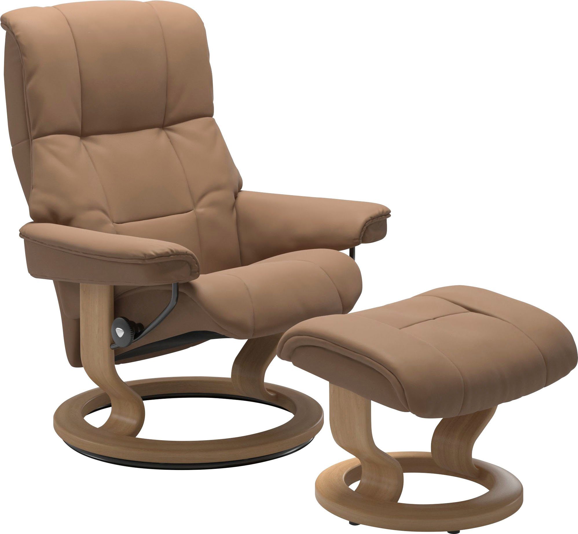 Relaxsessel mit S, Größe mit Gestell Classic Stressless® Mayfair L, Hocker), & (Set, Base, Eiche M mit Relaxsessel Hocker,