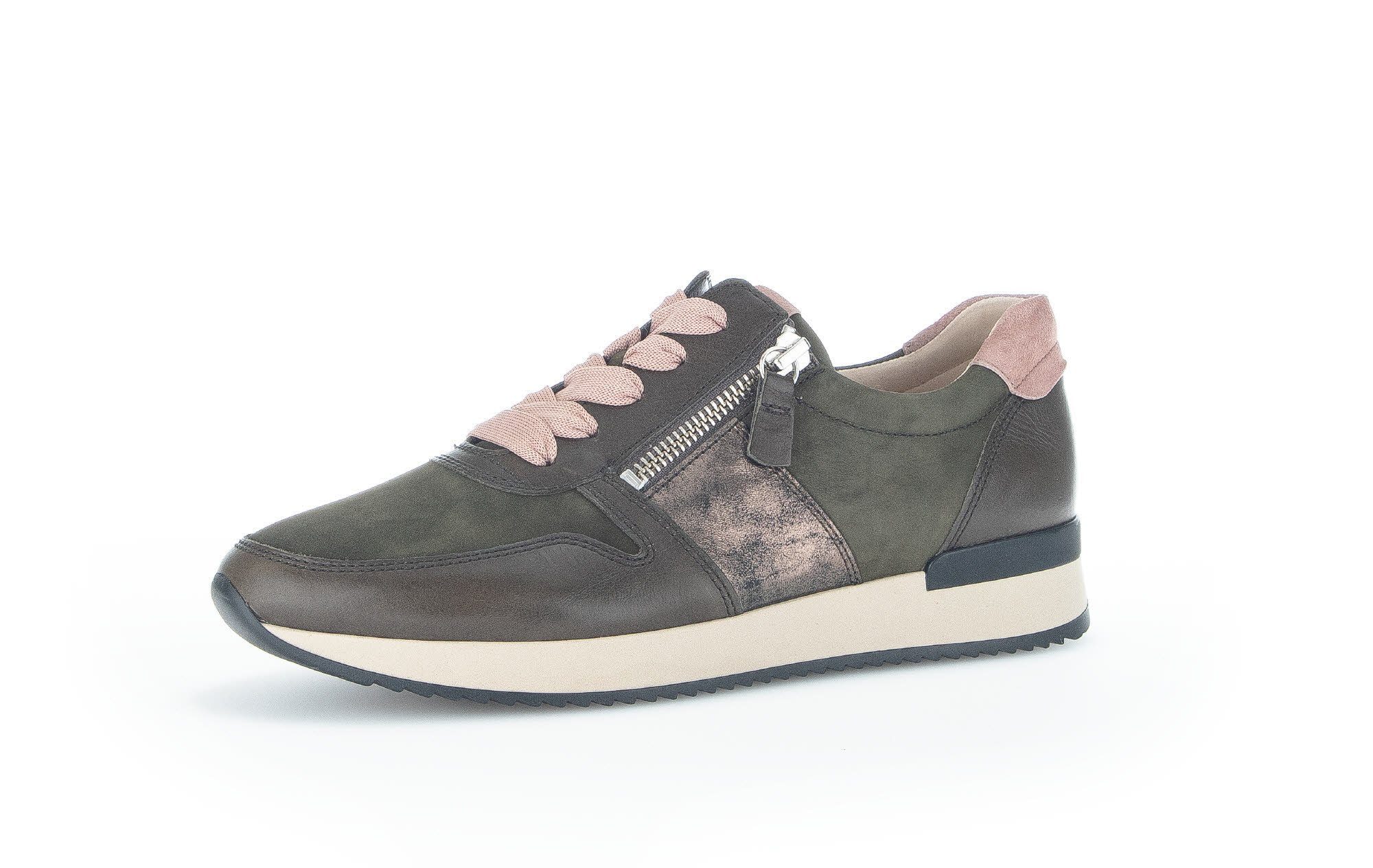 Gabor 93.420.39 Sneaker Grün (bosco/rose / 39) | 