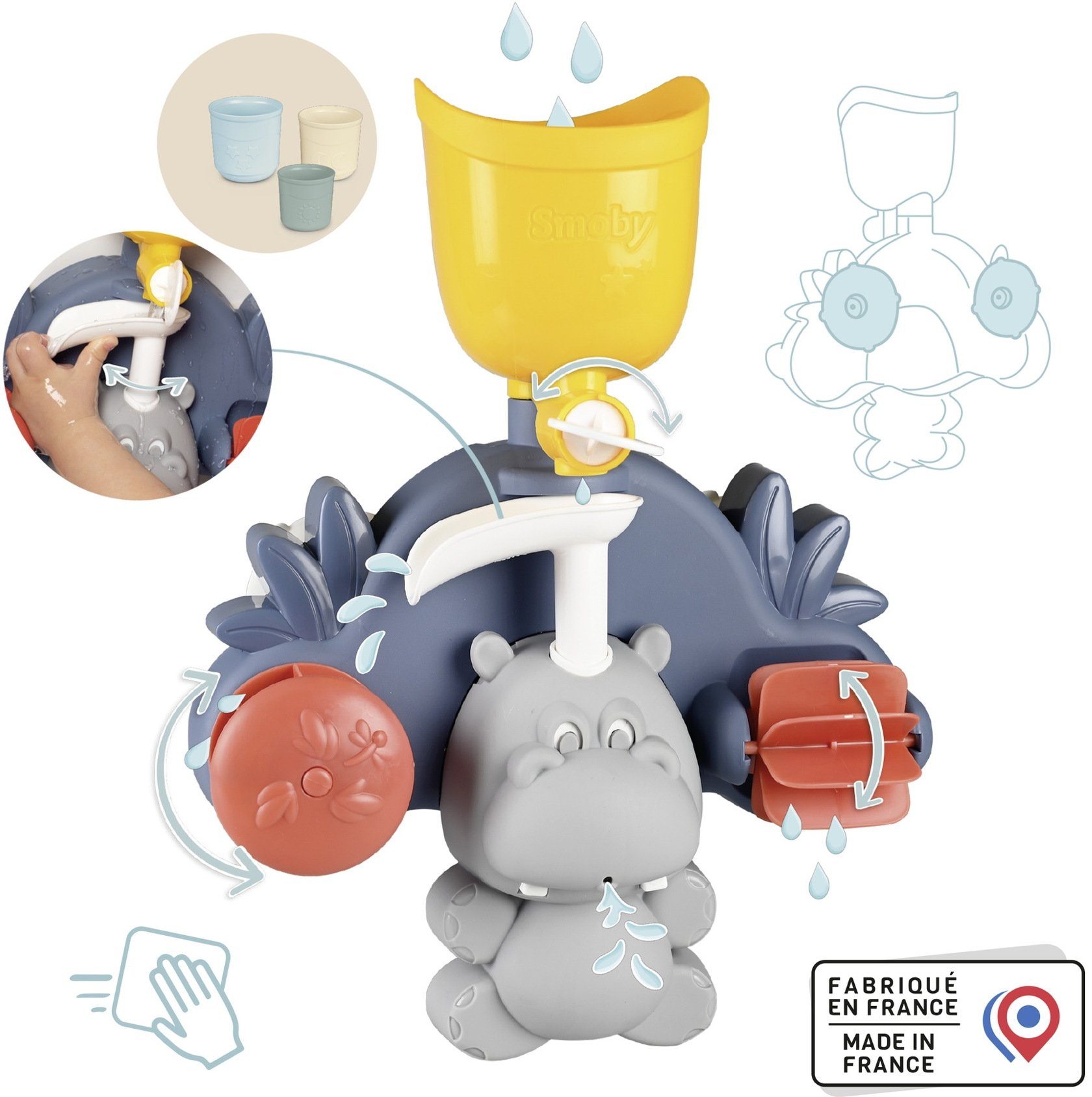 Smoby Badespielzeug Spielzeug Little Hippo Badespaß günstig online kaufen