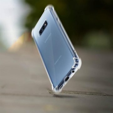CoolGadget Handyhülle Anti Shock Rugged Case für Samsung Galaxy S10e 5,8 Zoll, Slim Cover Kantenschutz Schutzhülle für Samsung S10e Hülle Transparent
