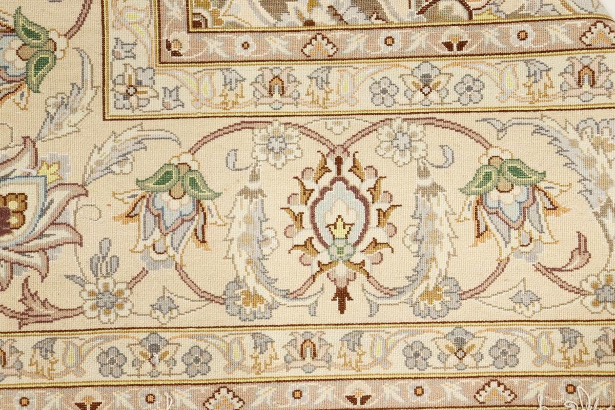 Orientteppich, Höhe: Isfahan 6 Handgeknüpfter rechteckig, Seidenkette mm Nain 157x233 Orientteppich Trading,