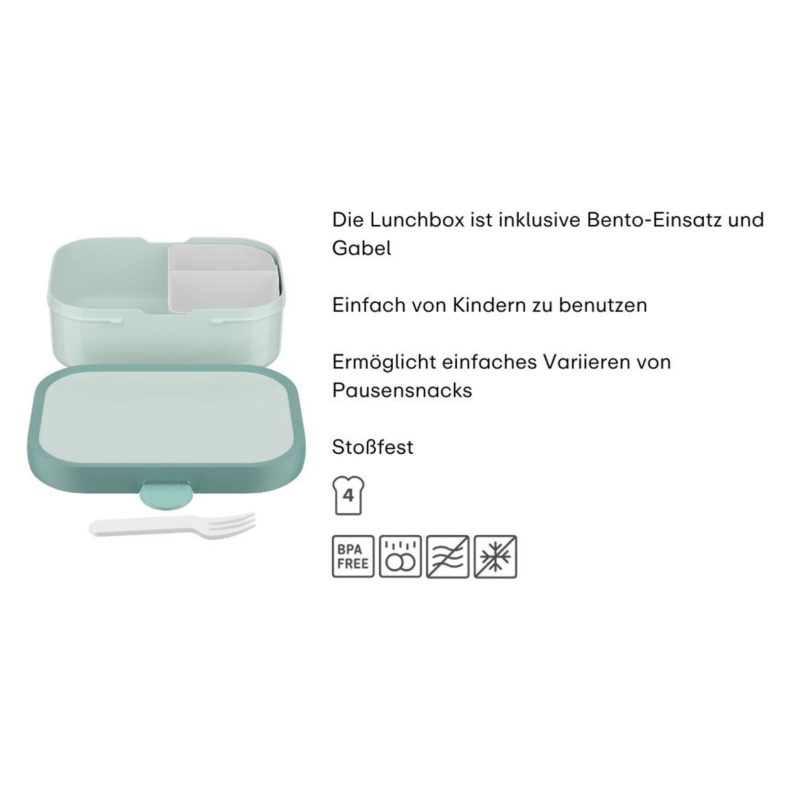 Mepal Lunchbox Campus (2025) Brotdose 750 ml, Kunststoff, (1-tlg), Spülmaschinenfest