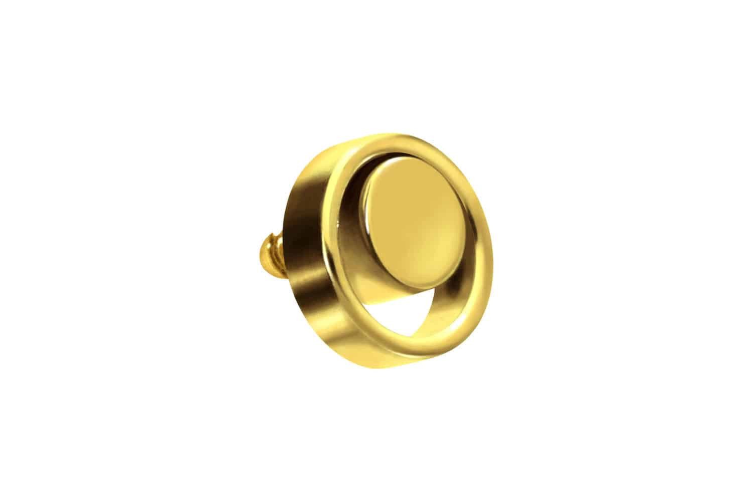 Piercing-Set Titan Schraubaufsatz mit Außengewinde RING + DISC