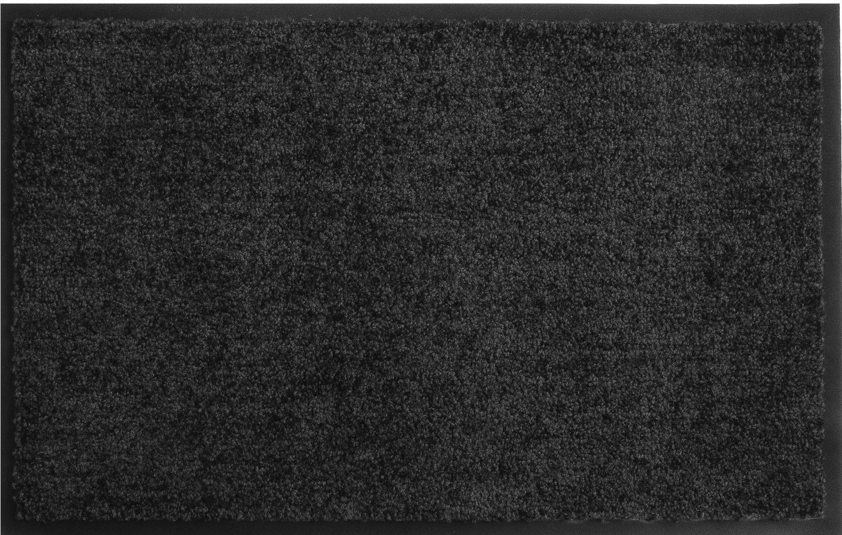 UV-beständig, Schmutzfangmatte in PRO, Uni-Farben, Höhe: schwarz rechteckig, 8 Primaflor-Ideen Textil, CLEAN waschbar Schmutzfangmatte, mm, Fußmatte