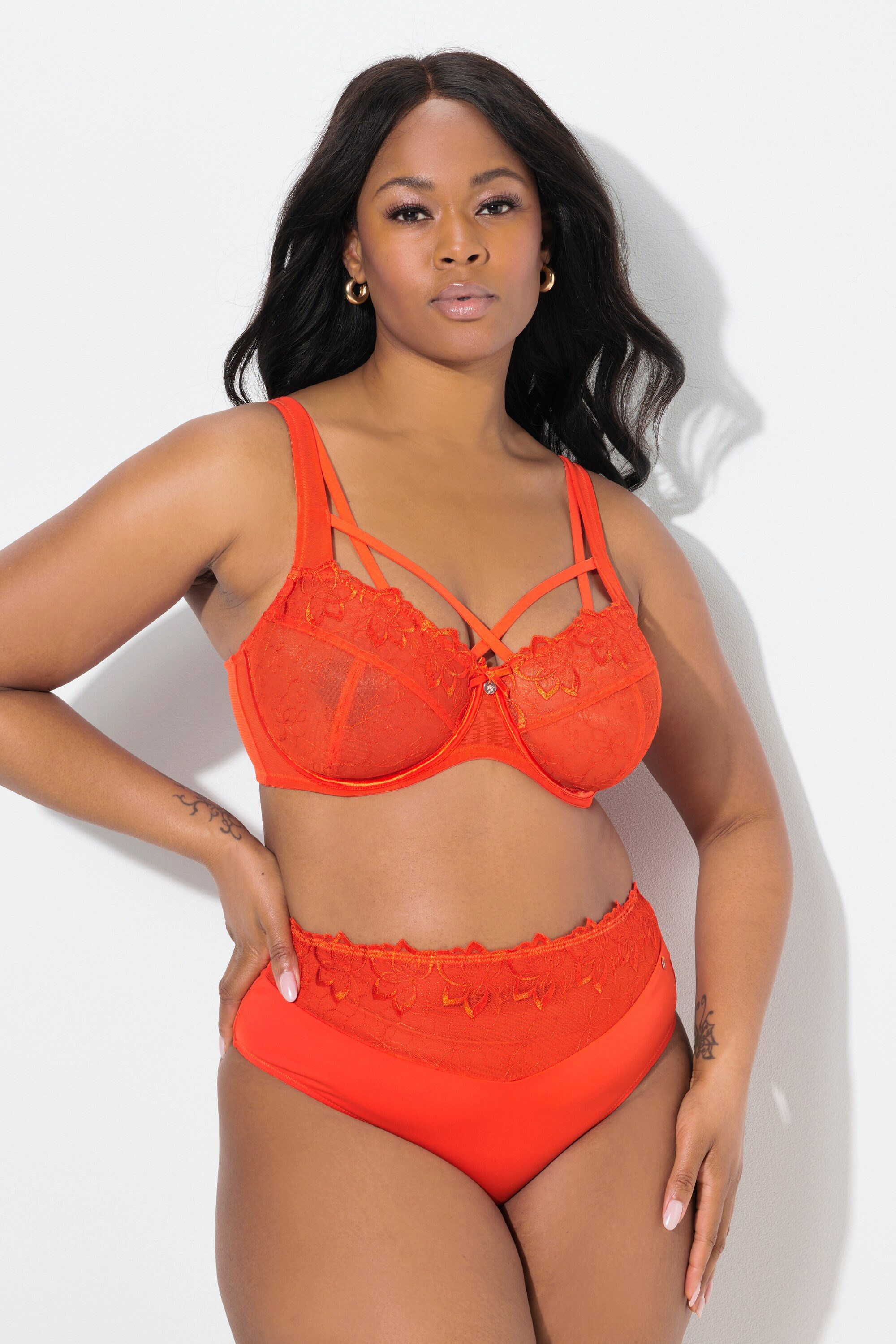 Ulla Popken Bügel-BH TruYou Bügel-BH transparente Spitze