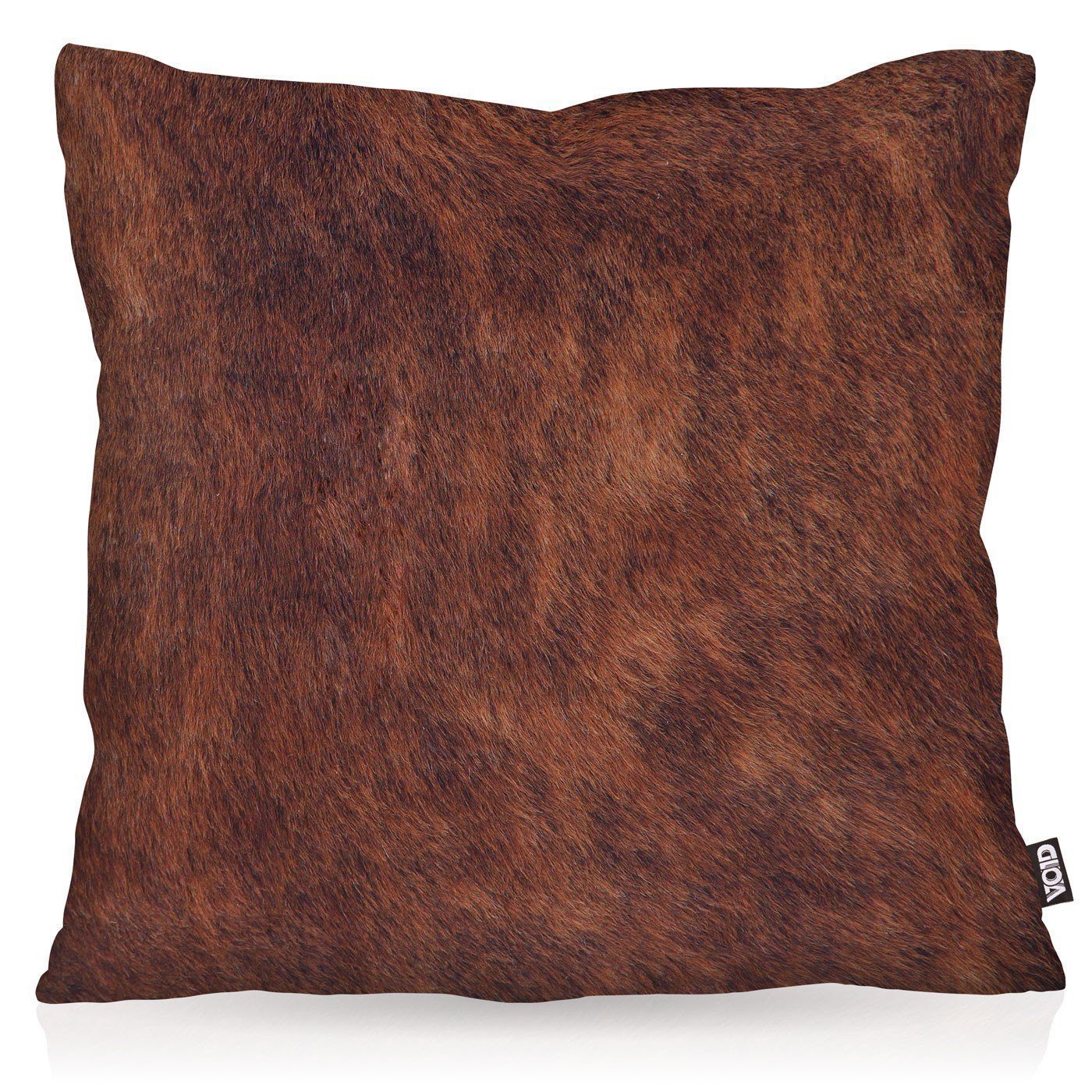 VOID Kissenbezug, Kuhfell Print Braun Outdoor Indoor Kuh Fell Tier Western