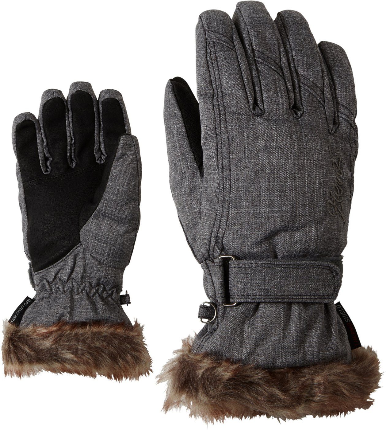 Ziener Skihandschuhe KIM lady glove GREY MELANGE