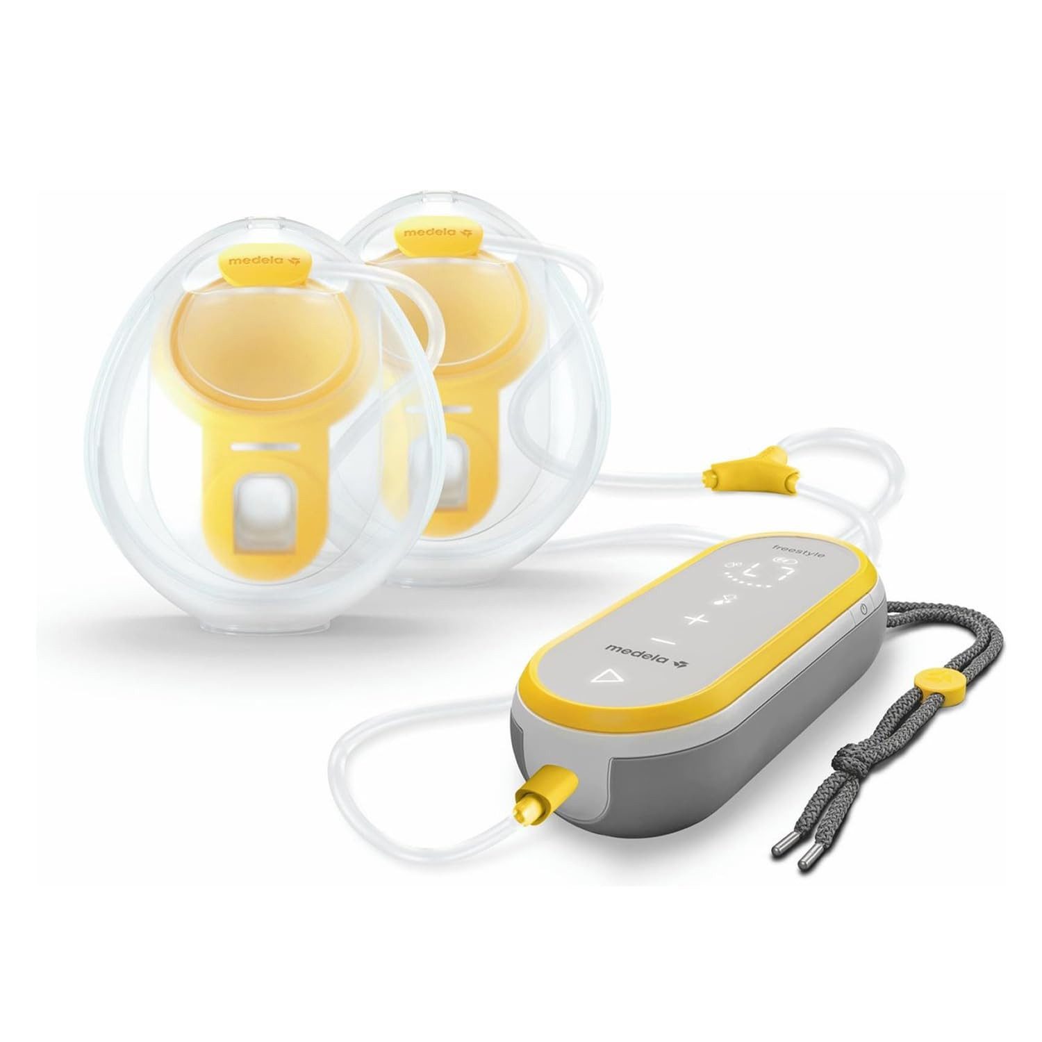 MEDELA Elektrische Doppelmilchpumpe FREESTYLE freihändig tragbar besonders leicht anatomisch geformt, Für freihändiges und komfortables Abpumpen