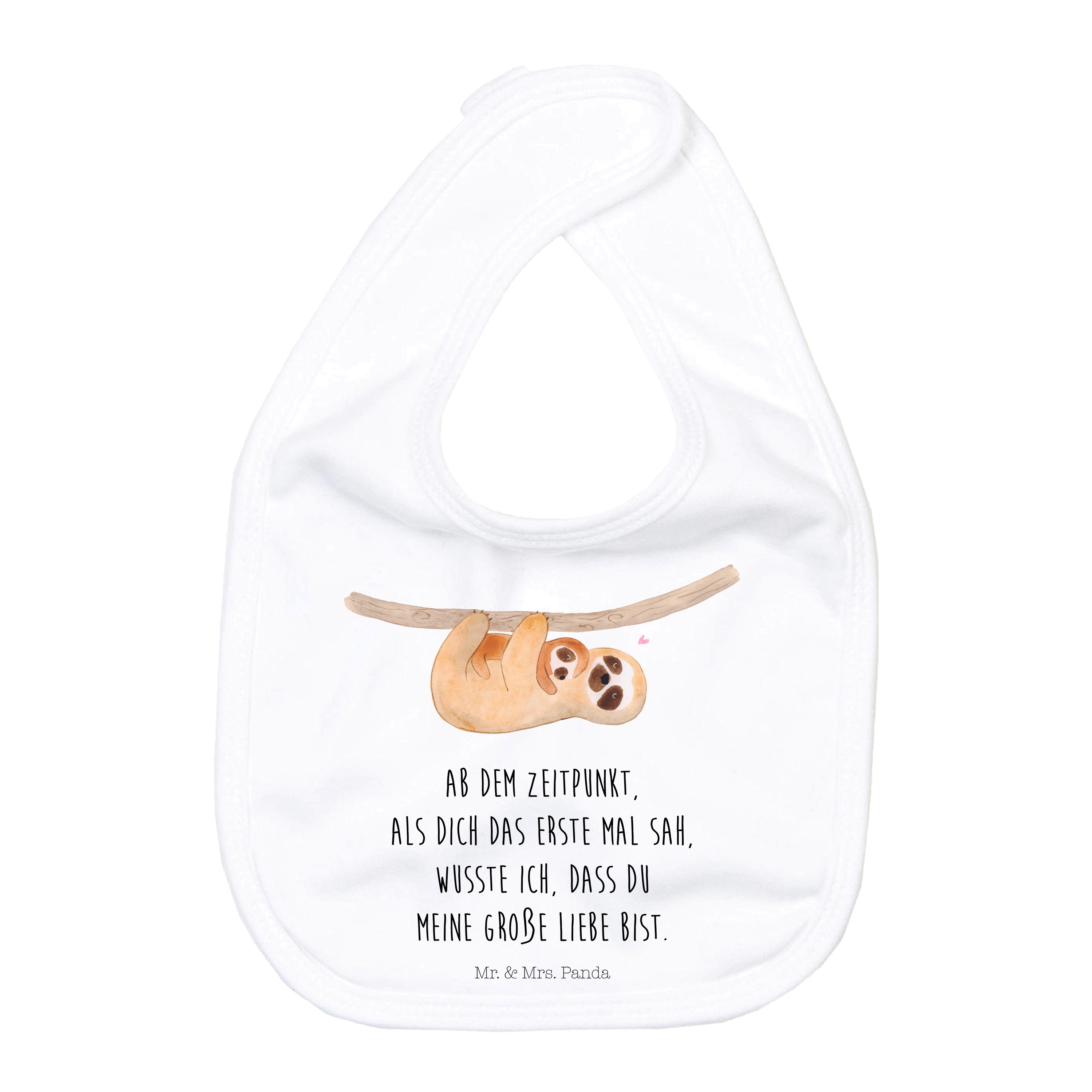 Tragetuch Faultier Kind - Weiß - Geschenk, Mutter, Liebe, Mama, Baby Lätzchen