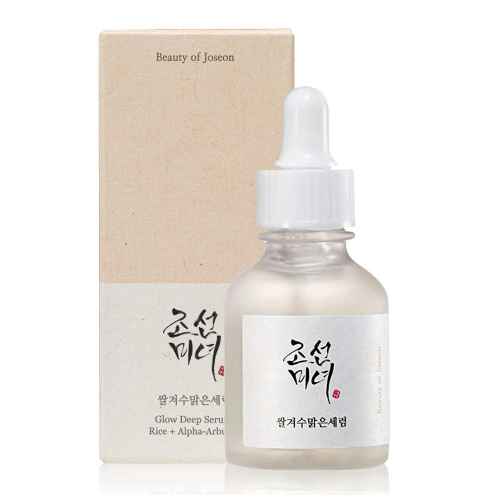 Beauty of Joseon Gesichtsserum GLOW DEEP SERUM RICE + ARBUTIN, für pigmentierte Haut, reduziert dunkle Flecken, verleiht Strahlkraft