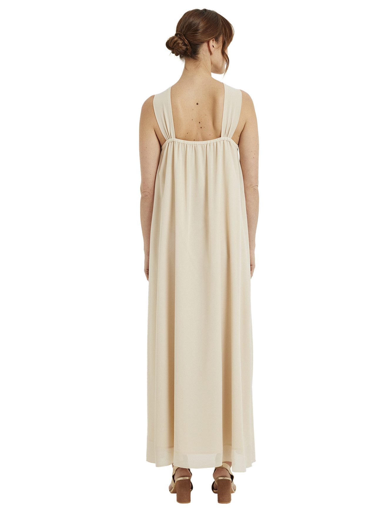 vertbaudet Maxikleid Elegantes langes Umstandskleid aus Crêpe