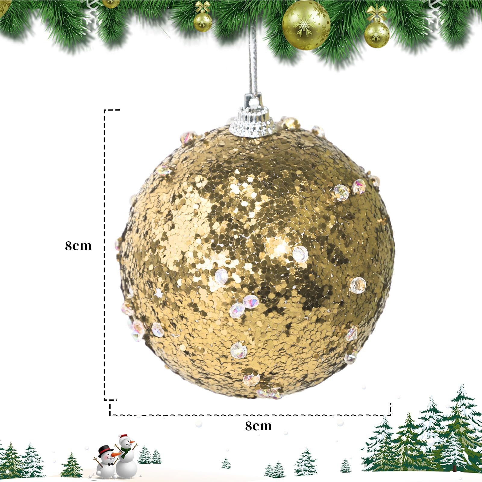 M&W DAS DESIGN Weihnachtsbaumkugel Weihnachtskugeln Christmas Decorations 8CM