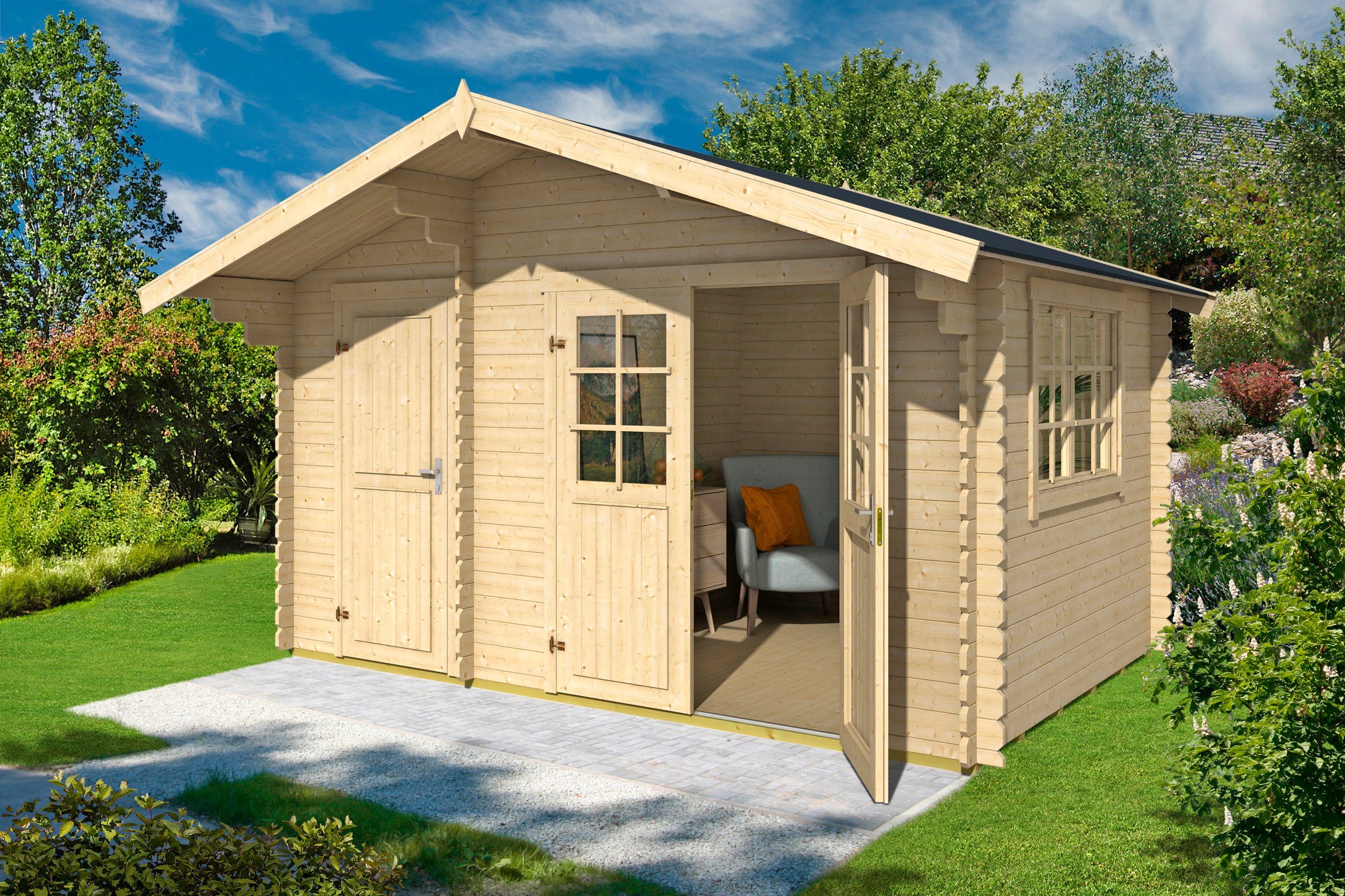 LASITA MAJA Gartenhaus Belmont 1, BxT: 427x270 cm