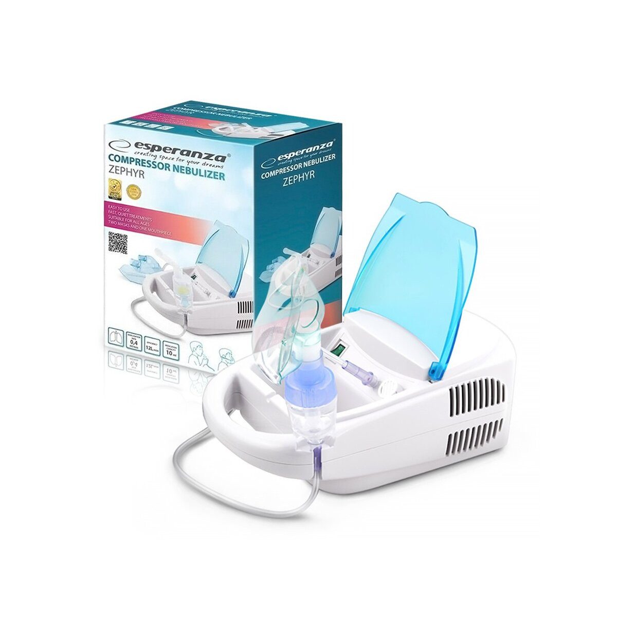 Esperanza Inhalator Esperanza Zephyr Inhalator Vernebelgerät für Atemwege