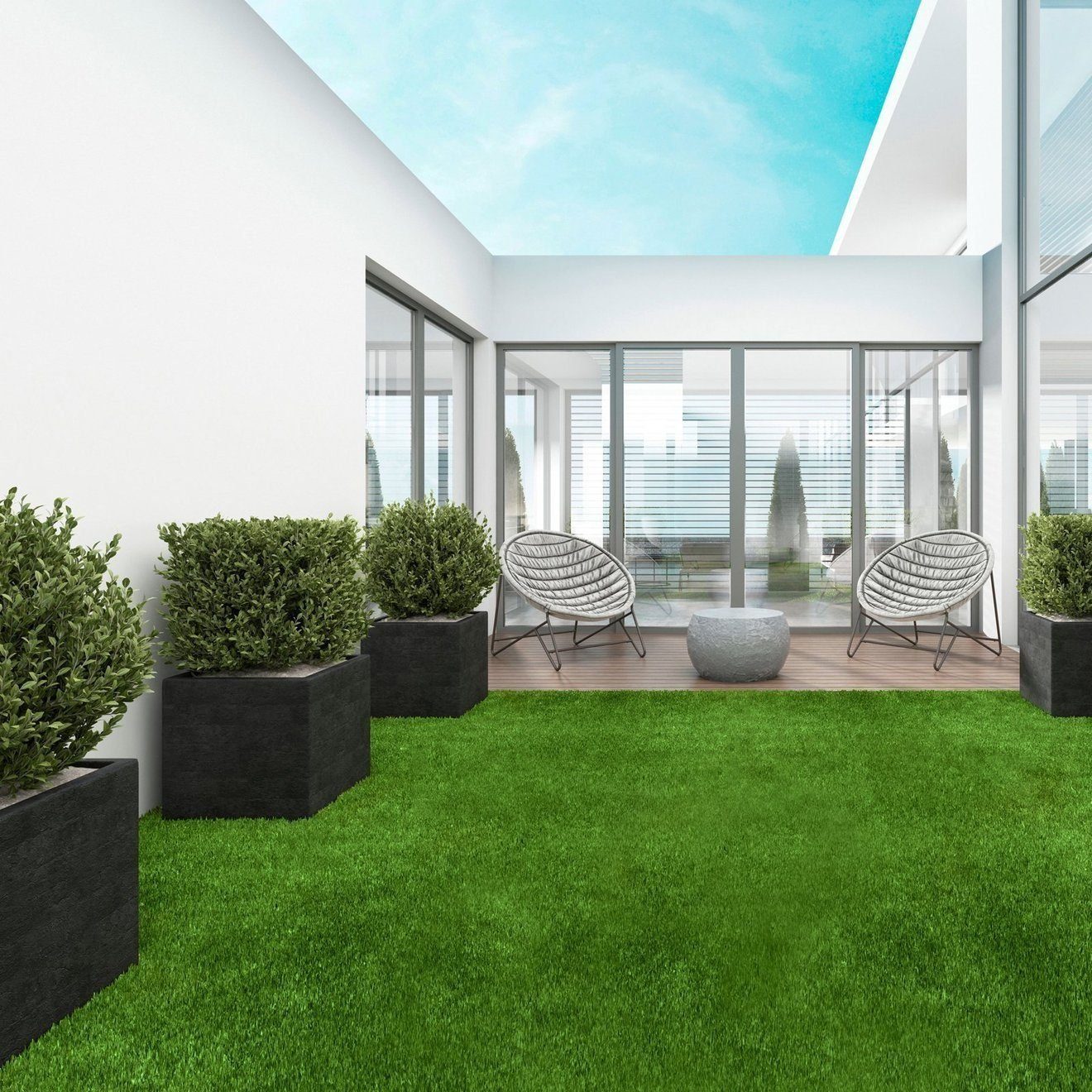 Karat Для искусственного газона Manchester, Rasenteppich, pflegeleicht, Drainage-Funktion, rechteckig, Höhe: 50 mm