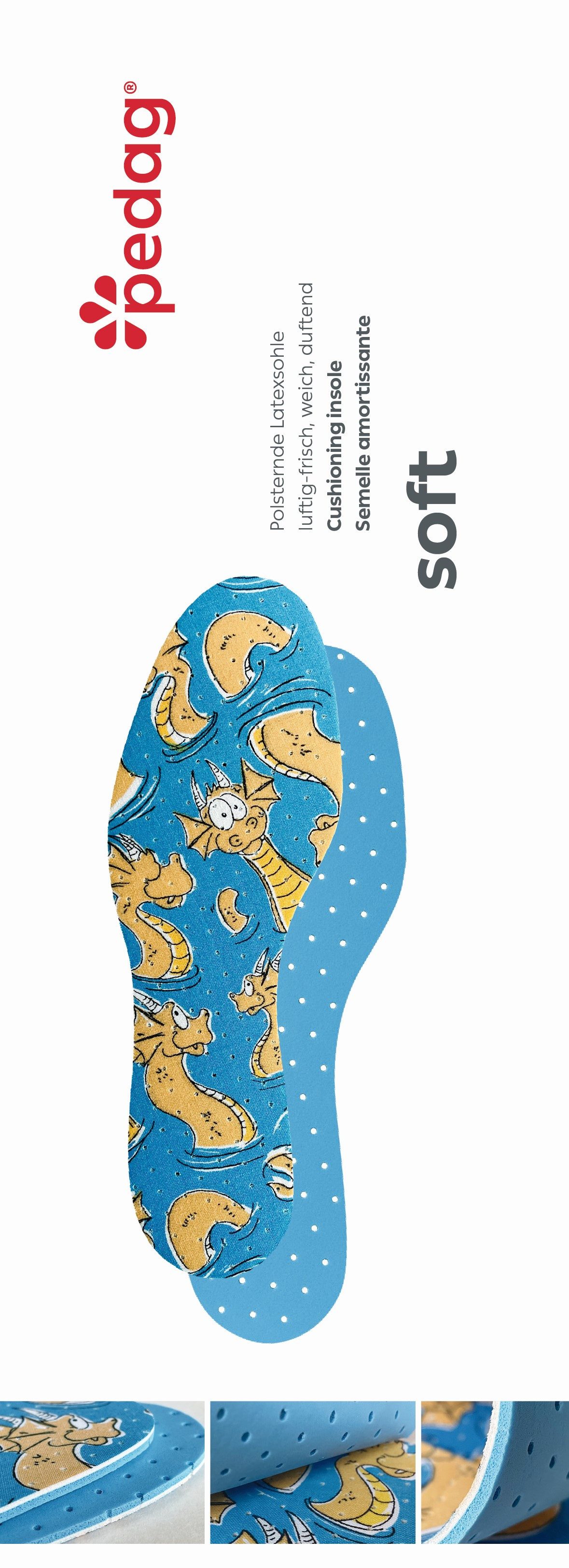 Pedag Einlegesohlen Soft Kids - polsternde Kindersohlen aus Latexschaum – Bild 2 von 3