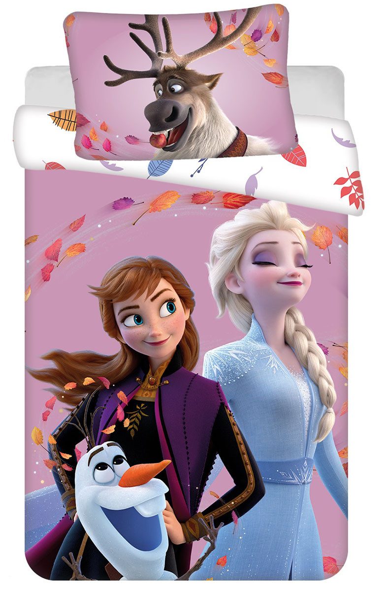 Disney Kinderbettwäsche Disney Frozen Anna Elsa Olaf Babybettwäsche 100x135 günstig online kaufen