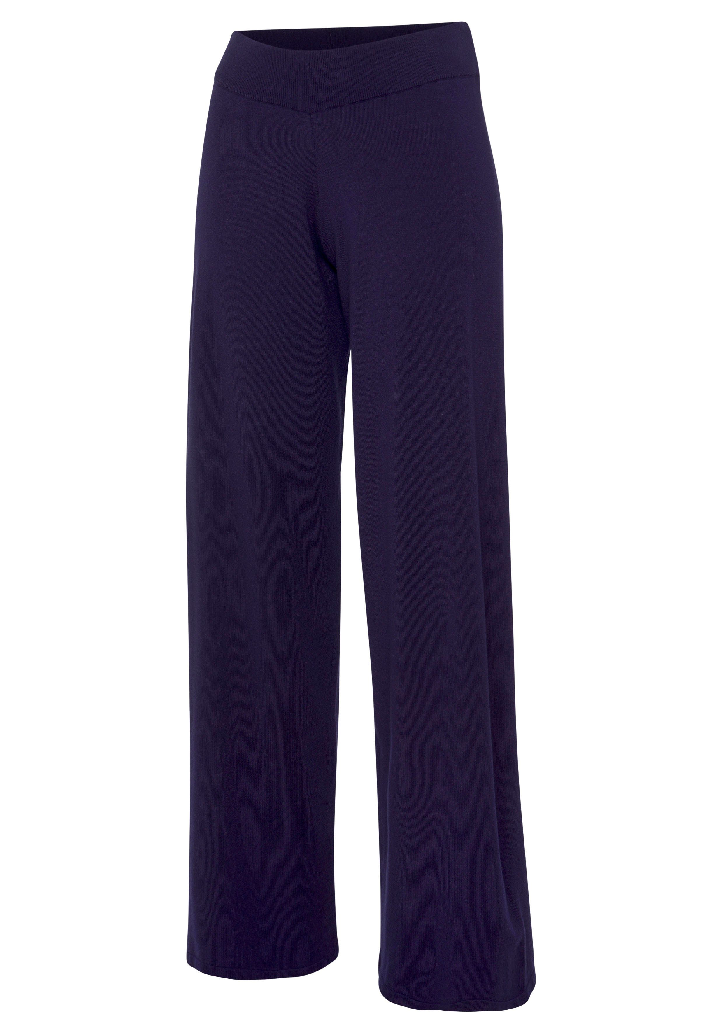 LASCANA Strickhose mit weitem Bein, Loungewear