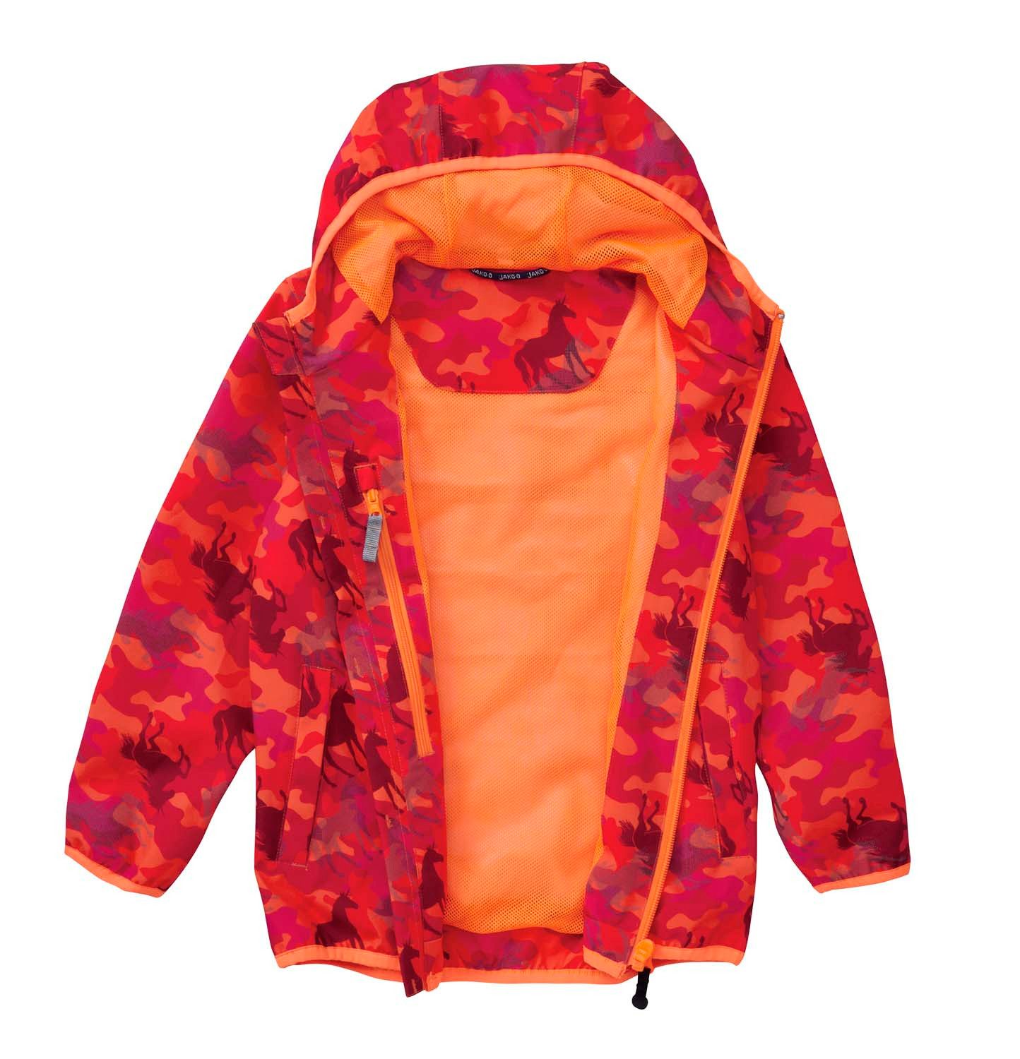 JAKO-O Regenjacke JAKO-O Kinder Regenjacke, Tier-Allover-Druck, fuchsia – Bild 4 von 5
