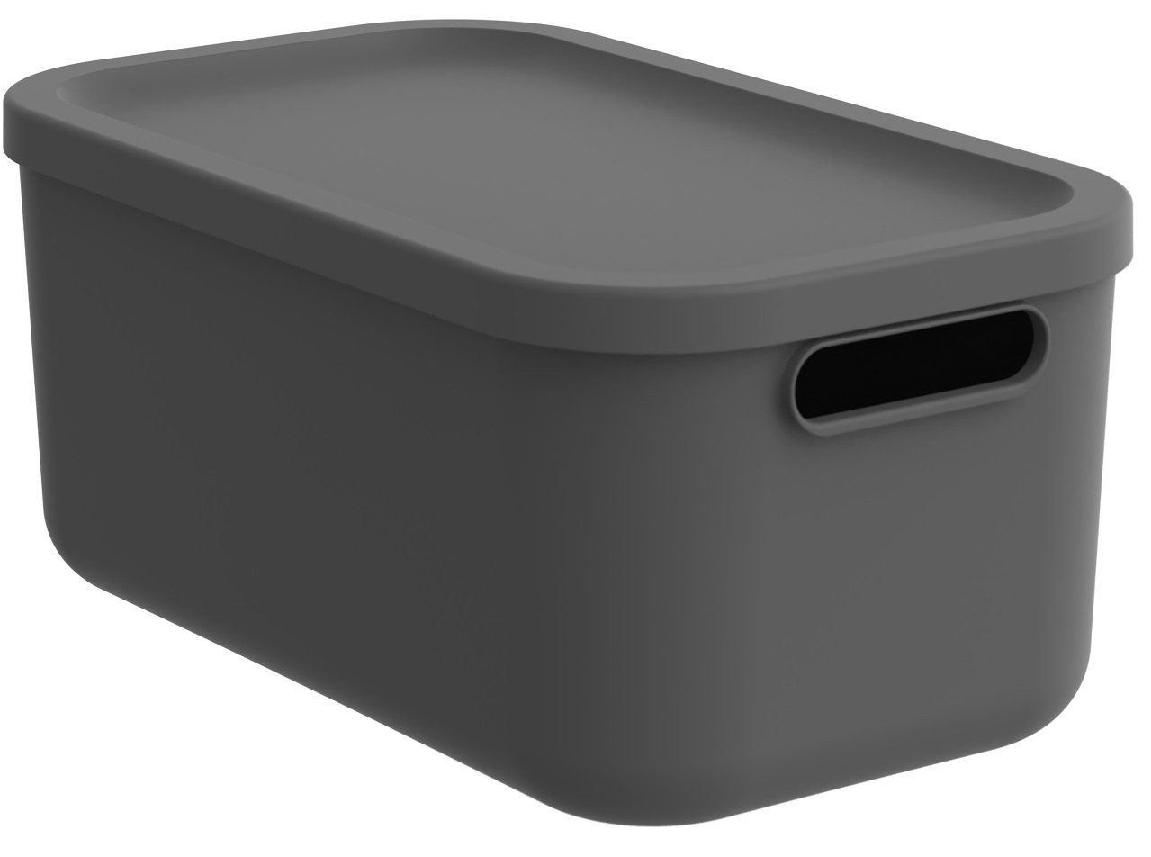 Aufbewahrungsbox Rotho Aufbewahrungsbox Albula mit Deckel 17,5 x