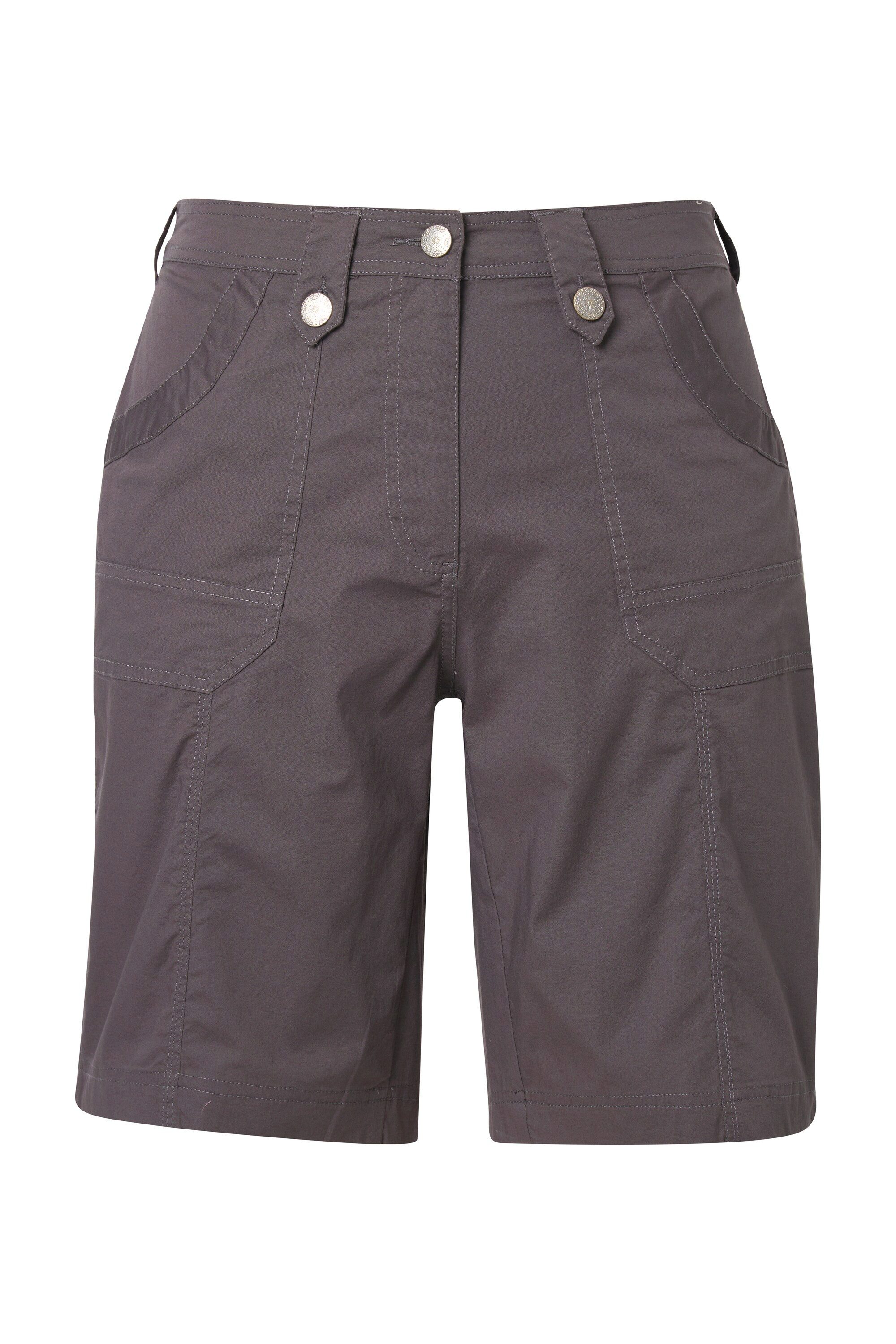Ulla Popken Funktionshose Cargo-Bermuda Komfortbund 4-Pocket-Schnitt günstig online kaufen
