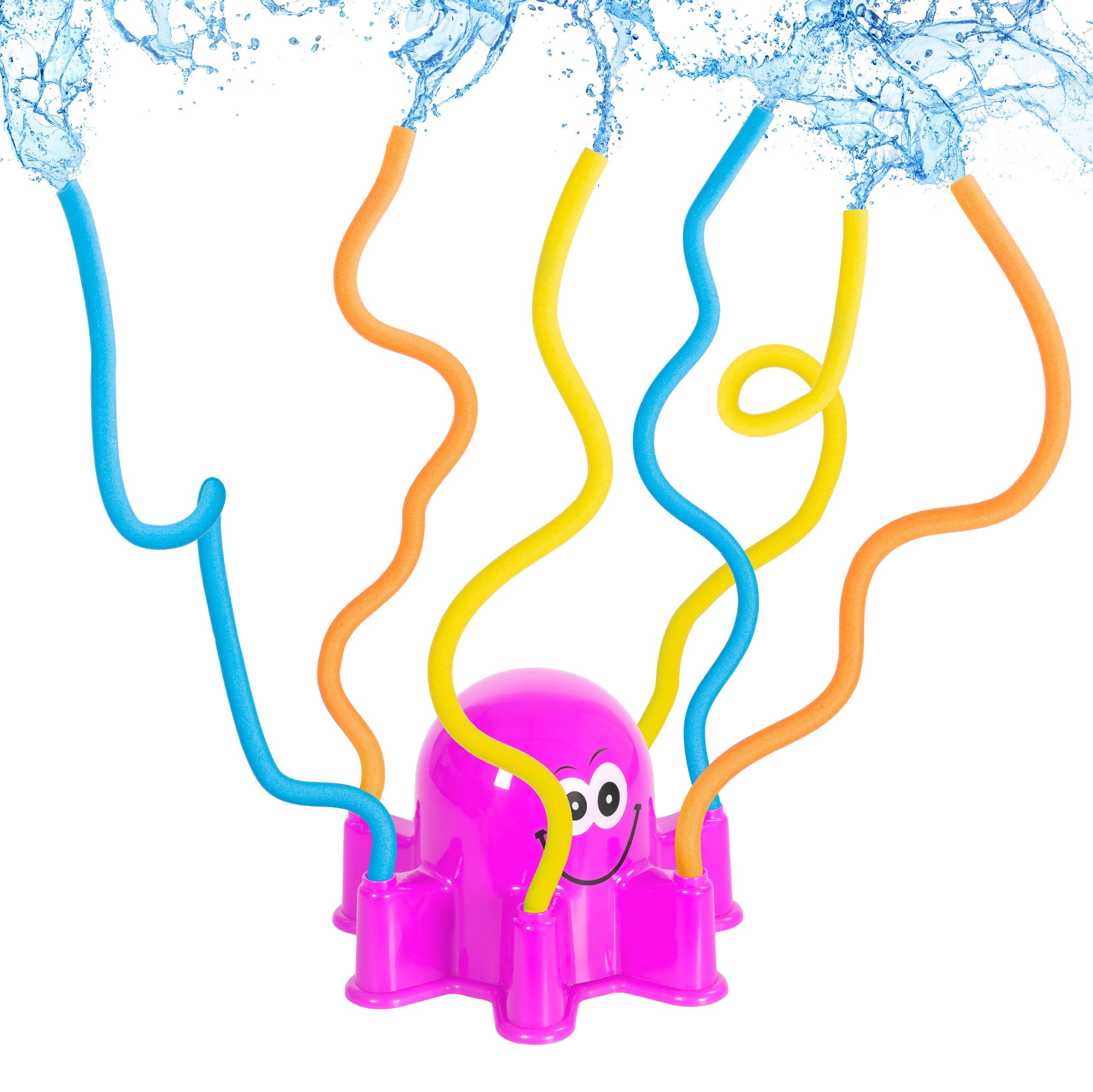 Playland Spiel-Wassersprenkler Wassersprinkler Oktopus für Kinder, Wasserspielzeug mit 6 Armen, ca. 20,5 x 20 x 14 cm, Sprinkler für Groß und Klein