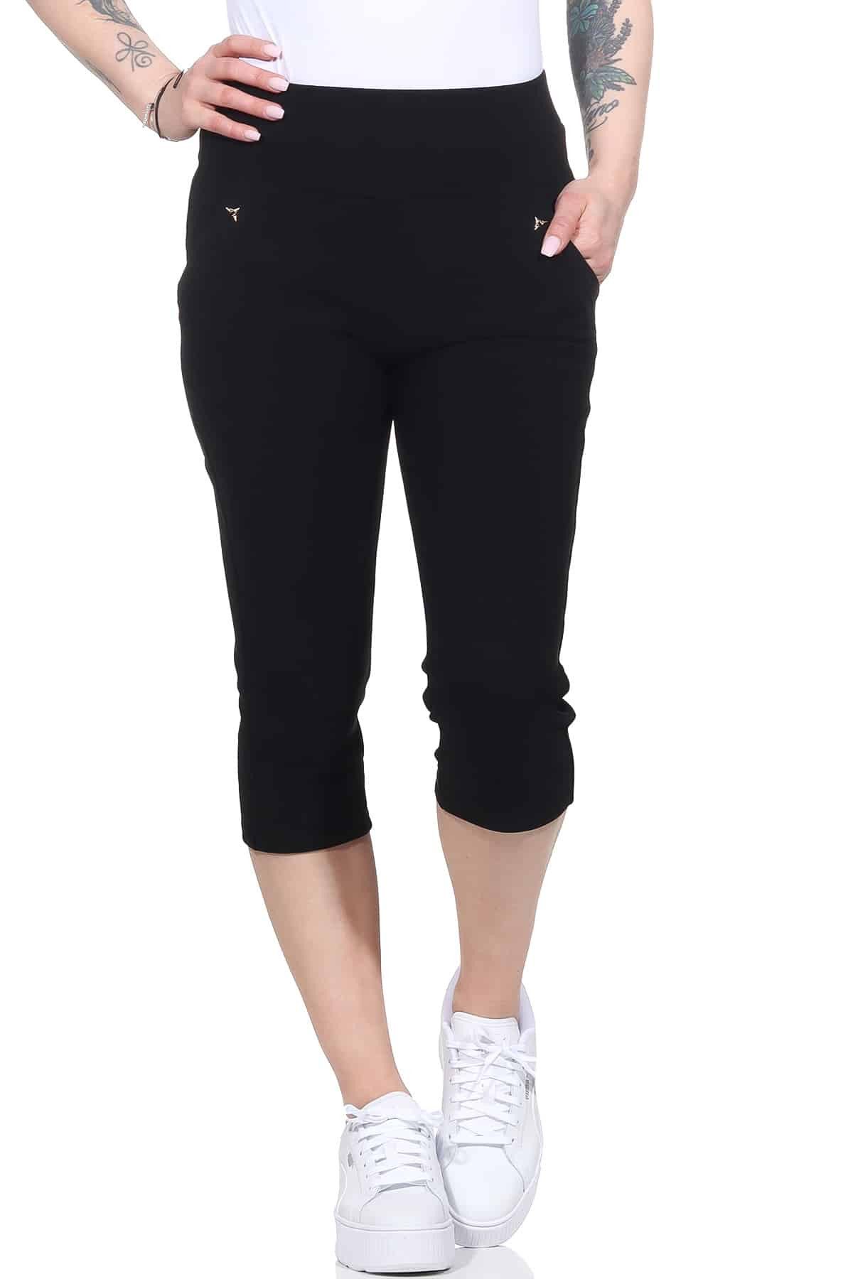 Aurela Damenmode Caprihose Kurze Damen Sommer Bermuda 7/8 Schlupfhose beque günstig online kaufen