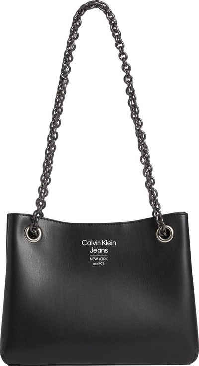 Calvin Klein Jeans Schultertasche »SCULPTED SHOULDER BAG24 SPEC«, mit Kettenriemen