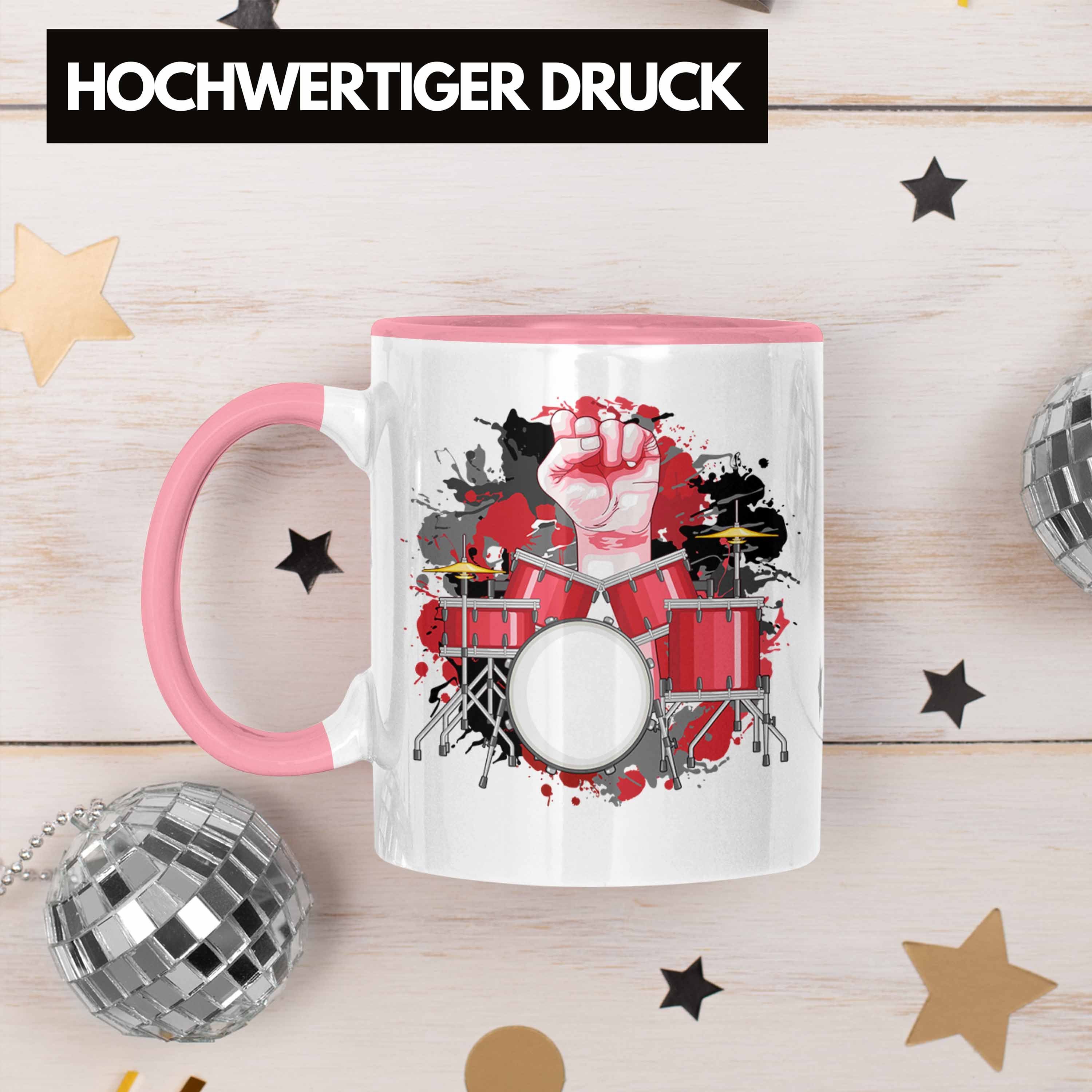 W Rosa Tasse Geburtstag Schlagzeug-Spieler oder Schlagzeug Geschenk zum Trendation Tasse für