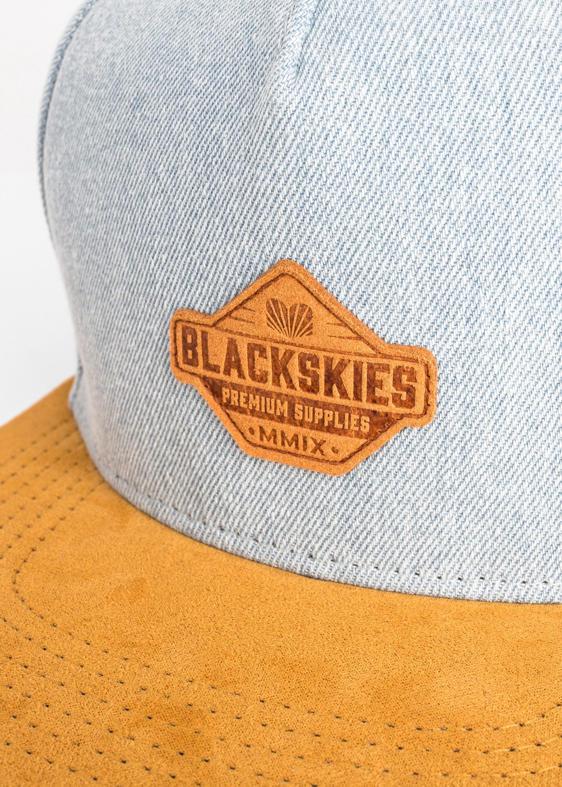 Blackskies Baseball Cap Essentials Snapback Cap 2er Set Eltern-Kind - Jeansblau-Braun