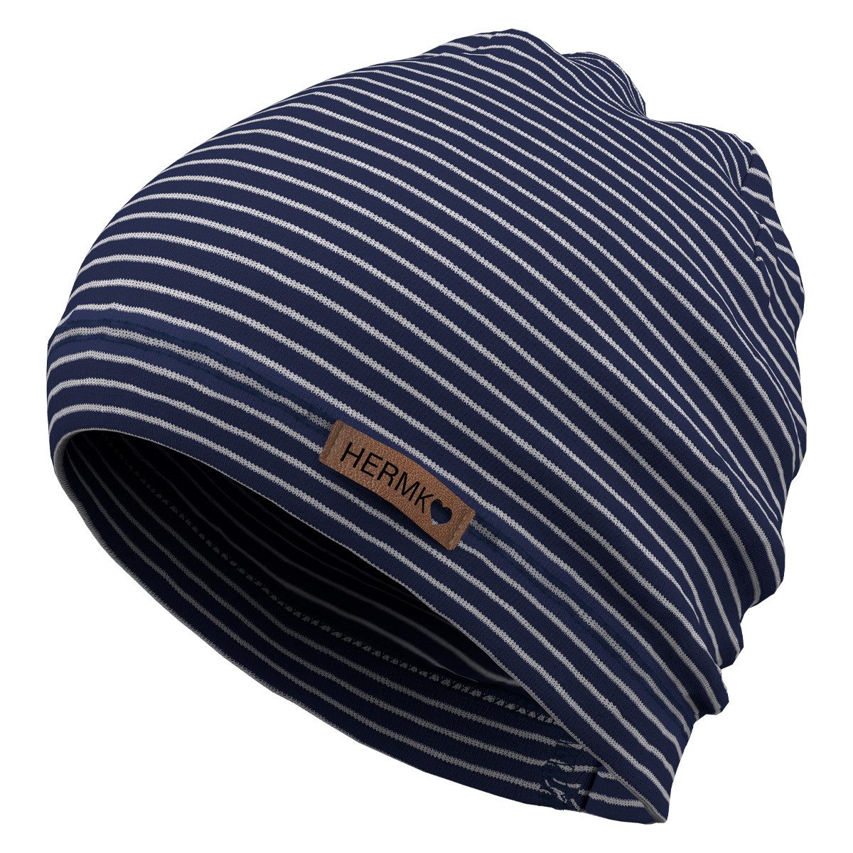 HERMKO Beanie 8826212 Kinder Mütze in Ringeloptik wärmend leicht angeraut hergestellt in EU