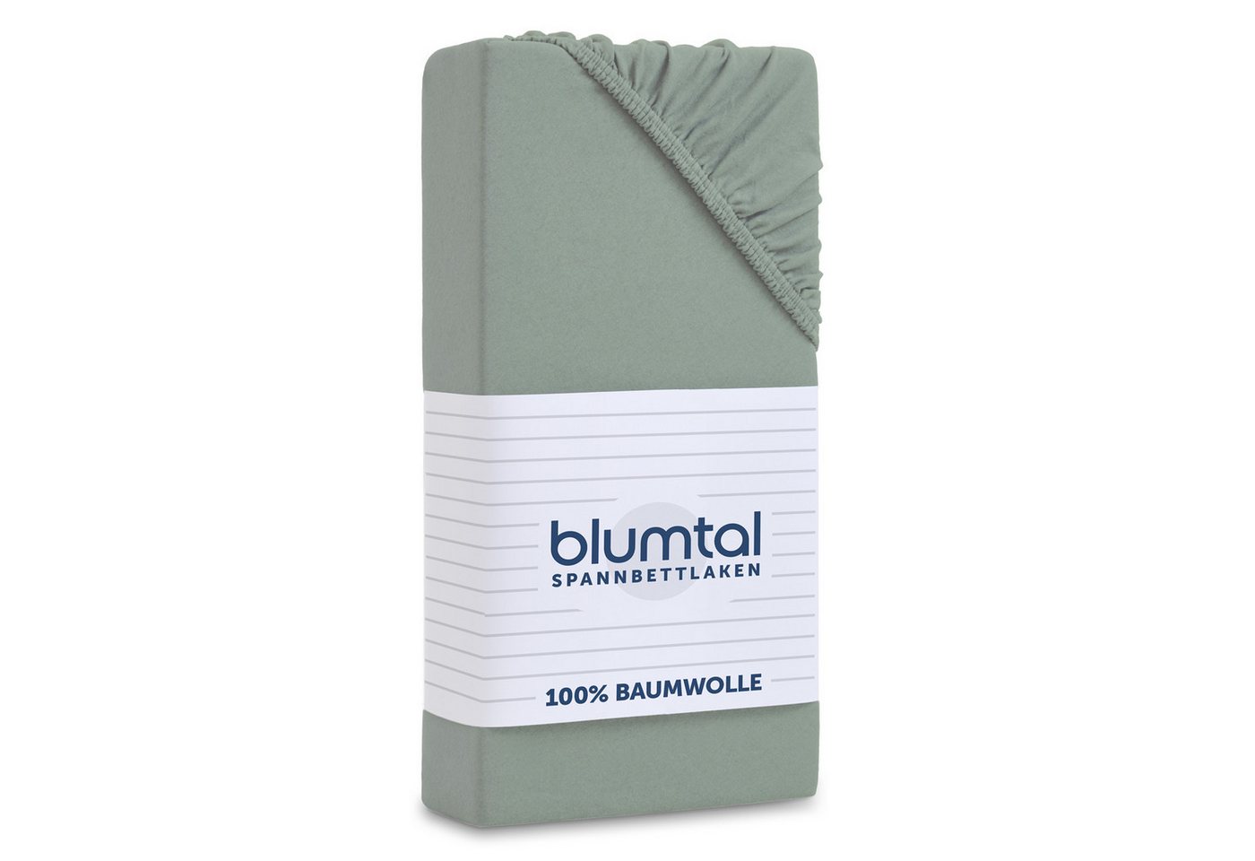 Blumtal Spannbettlaken Blumtal Basics 100% Baumwolle - Jersey, Baumwolle, Gummizug: Rundum, (1 Stück), Jersey Bettlaken - atmungsaktiv, strapazierfähig und faltenfrei
