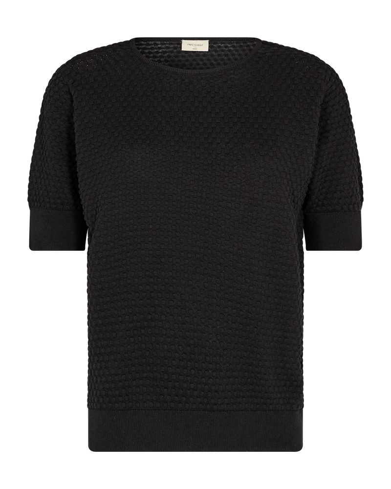 FREEQUENT Kurzarmpullover FQDODO-PU-DOTTIE-SS mit schöner Struktur günstig online kaufen